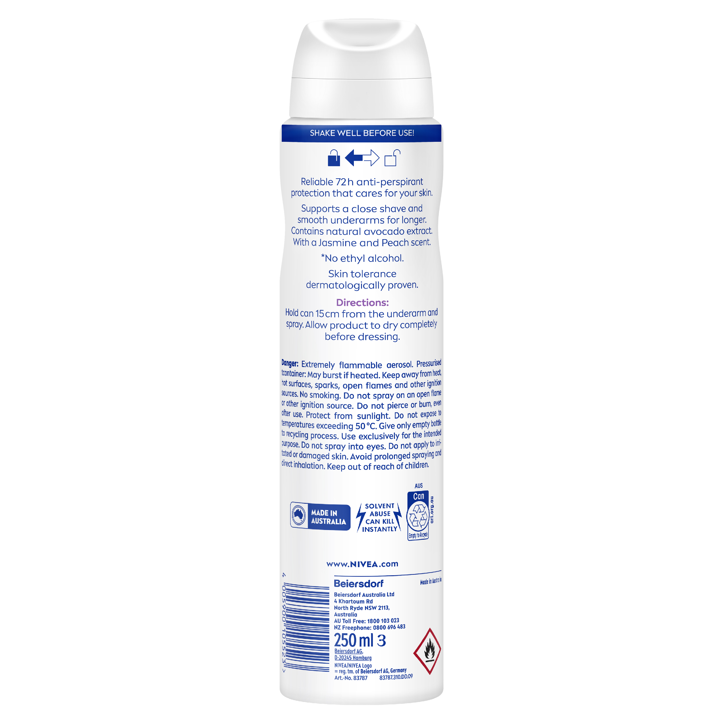 NIVEA WMN A/P DOUBLE EFFECT 48H 250ML - Image 2