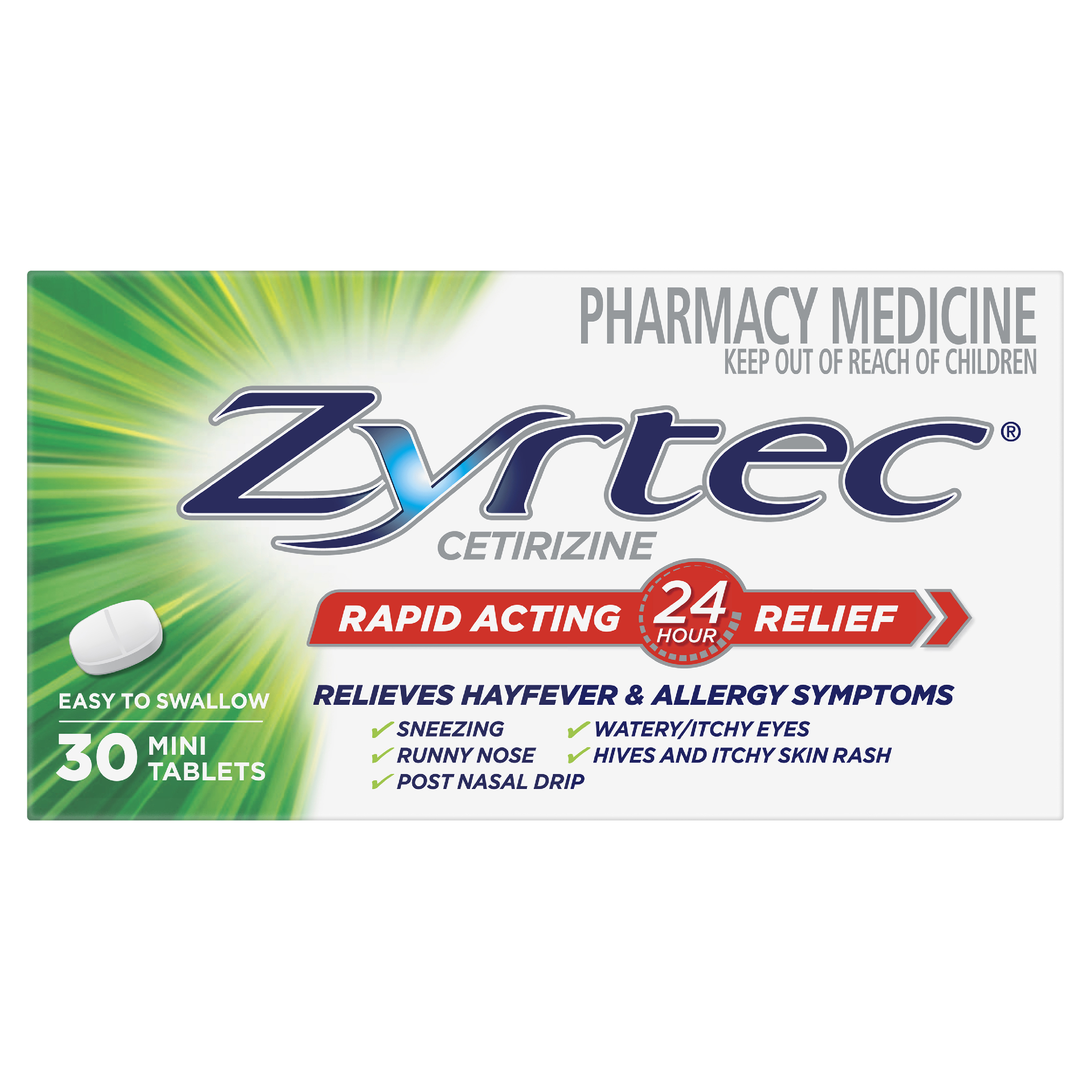 ZYRTEC MINI  30 TABLETS - Image 2