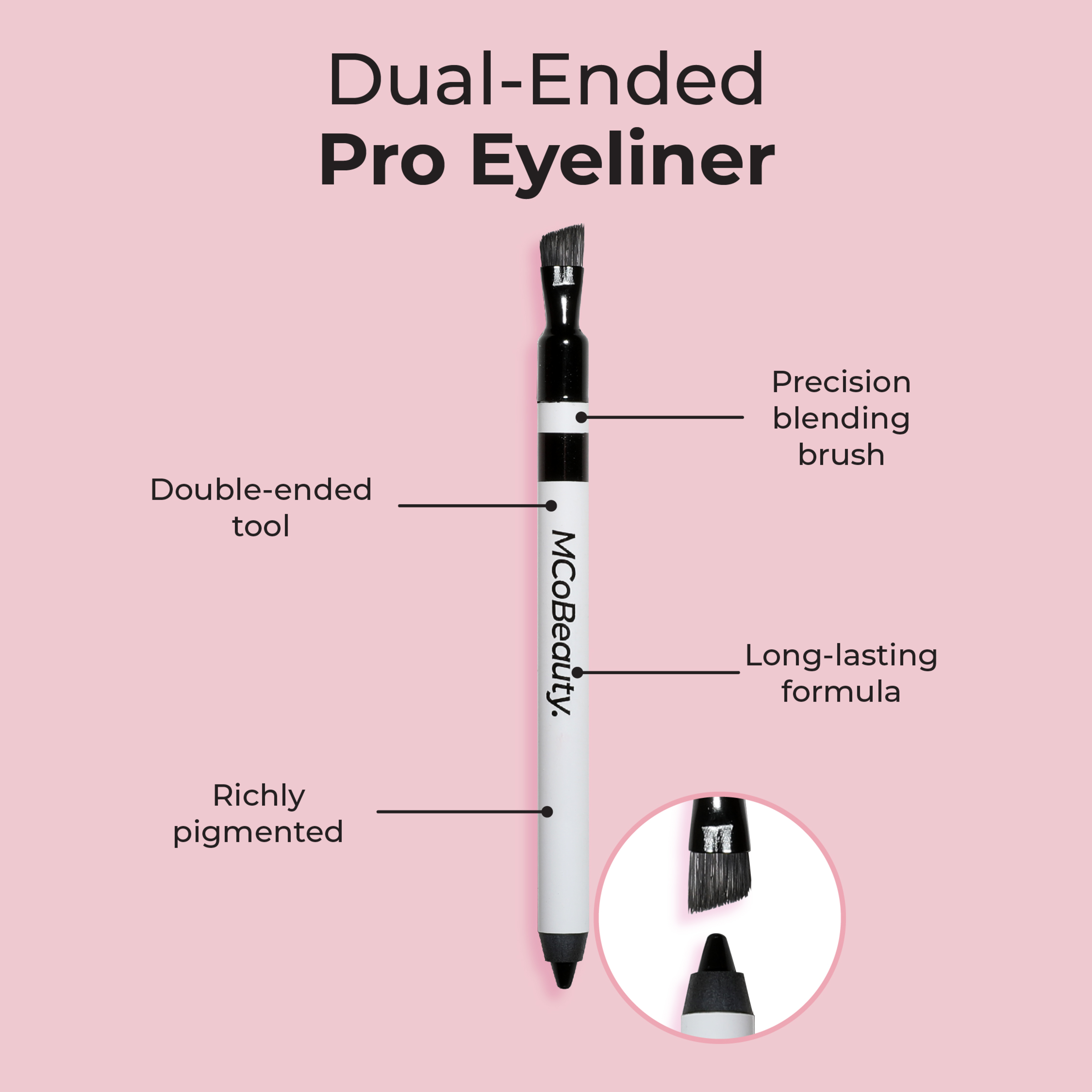 MCO BEAUTY DUAL-ENDED PRO EYELINER 0.6G - Image 2