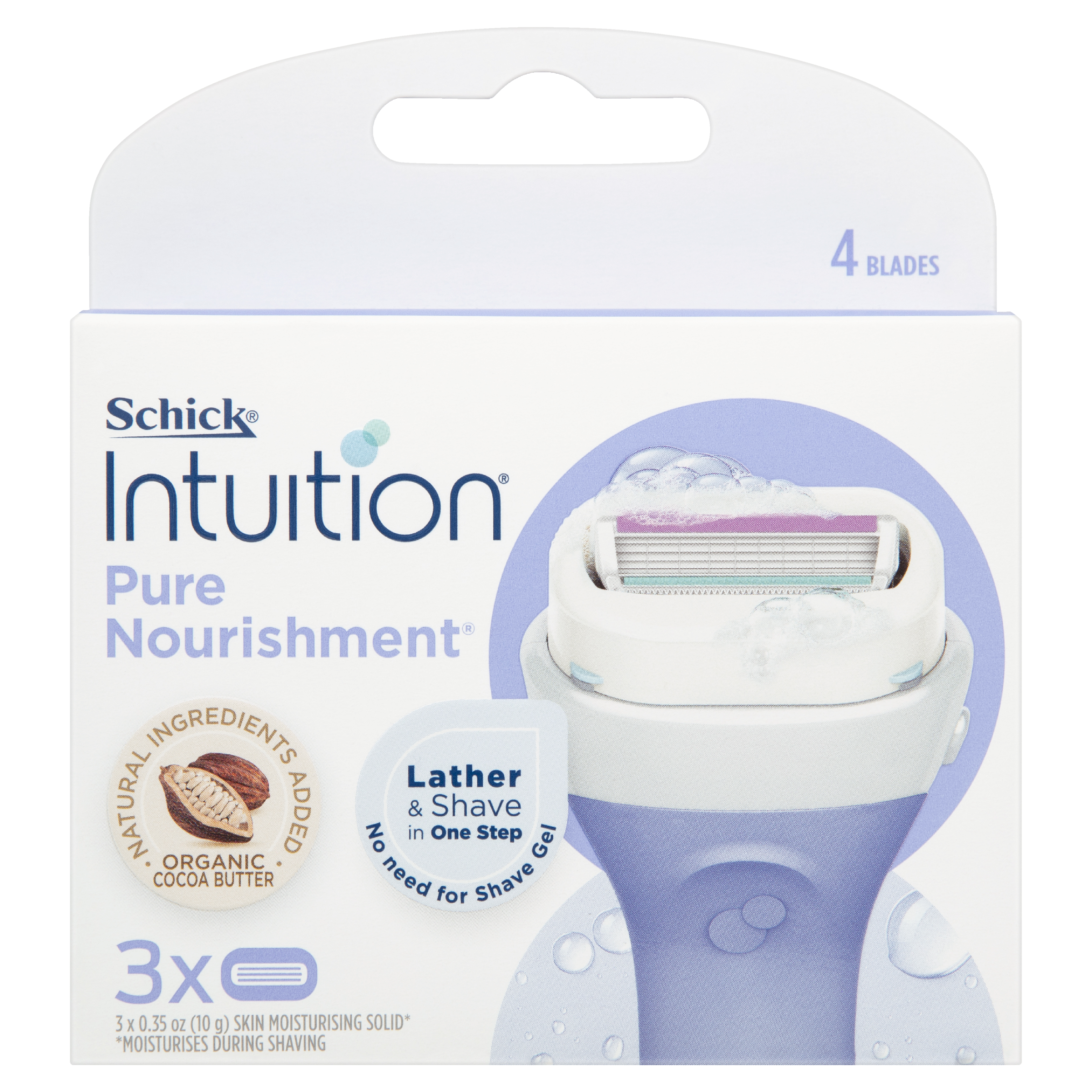 SCHICK INTUITION NOURISHMENT BLADES 3 PACK - Image 10