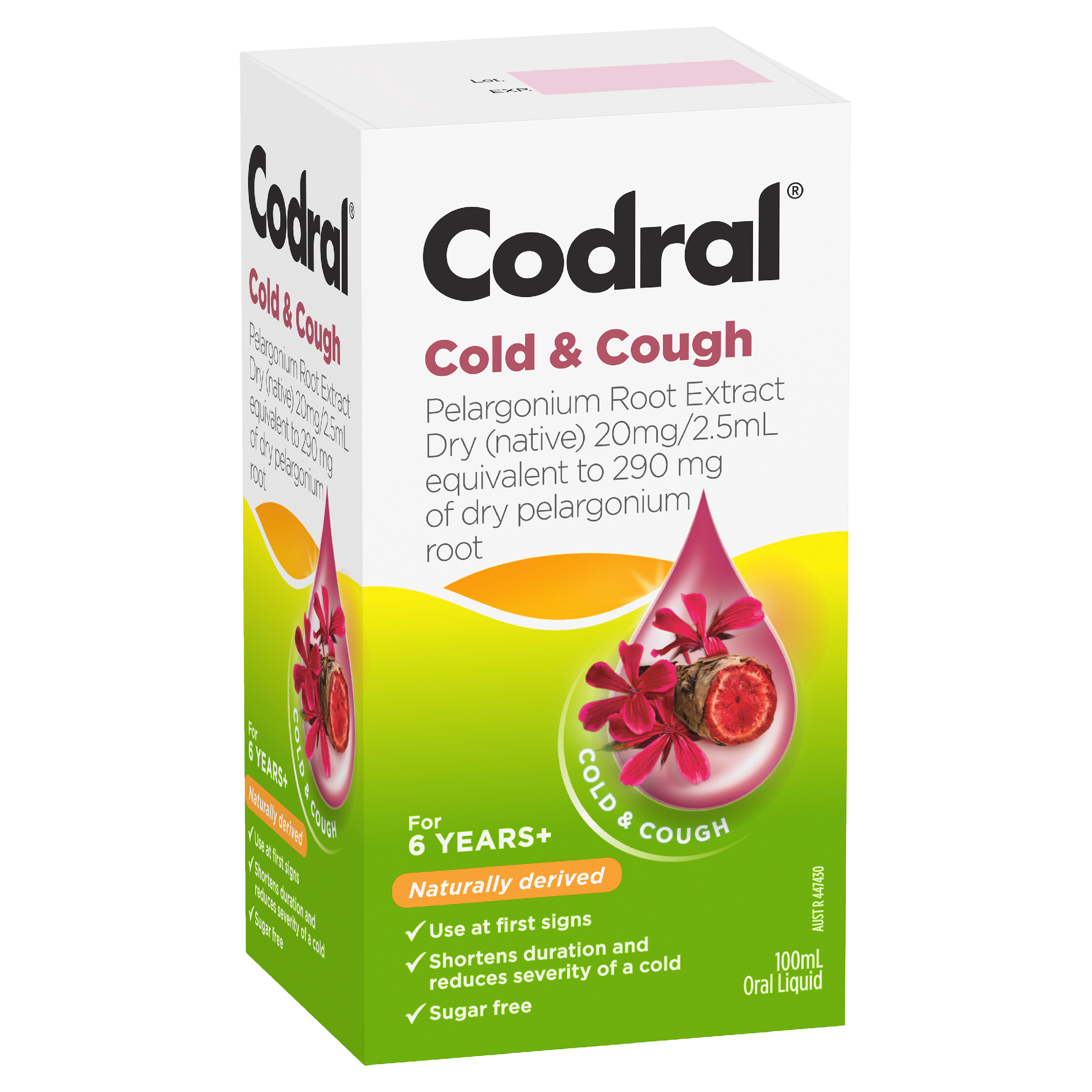 CODRAL COLD & COUGH PELARGONIUM ROOT 100ML LIQUID