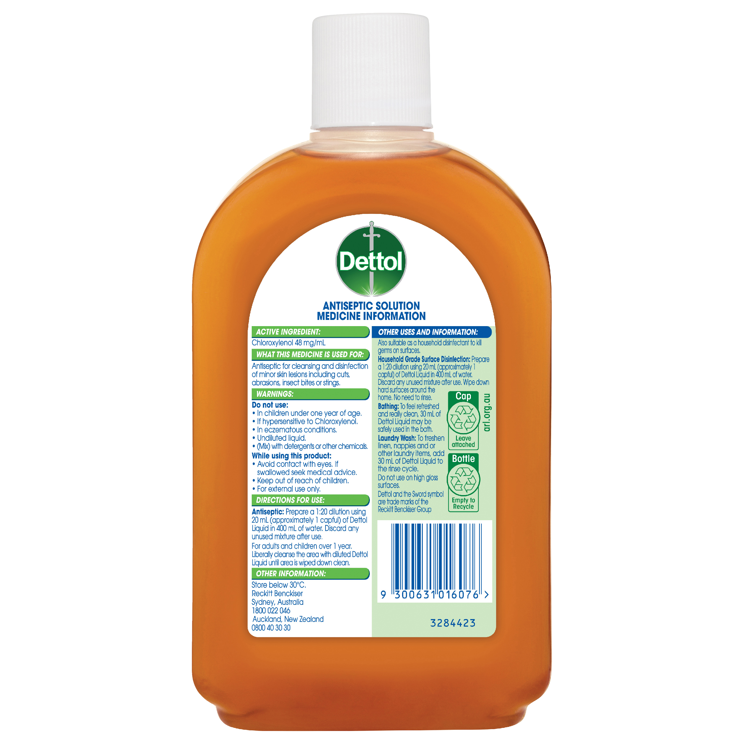 DETTOL ANTIBACTERIAL LIQUID 500ML - Image 2