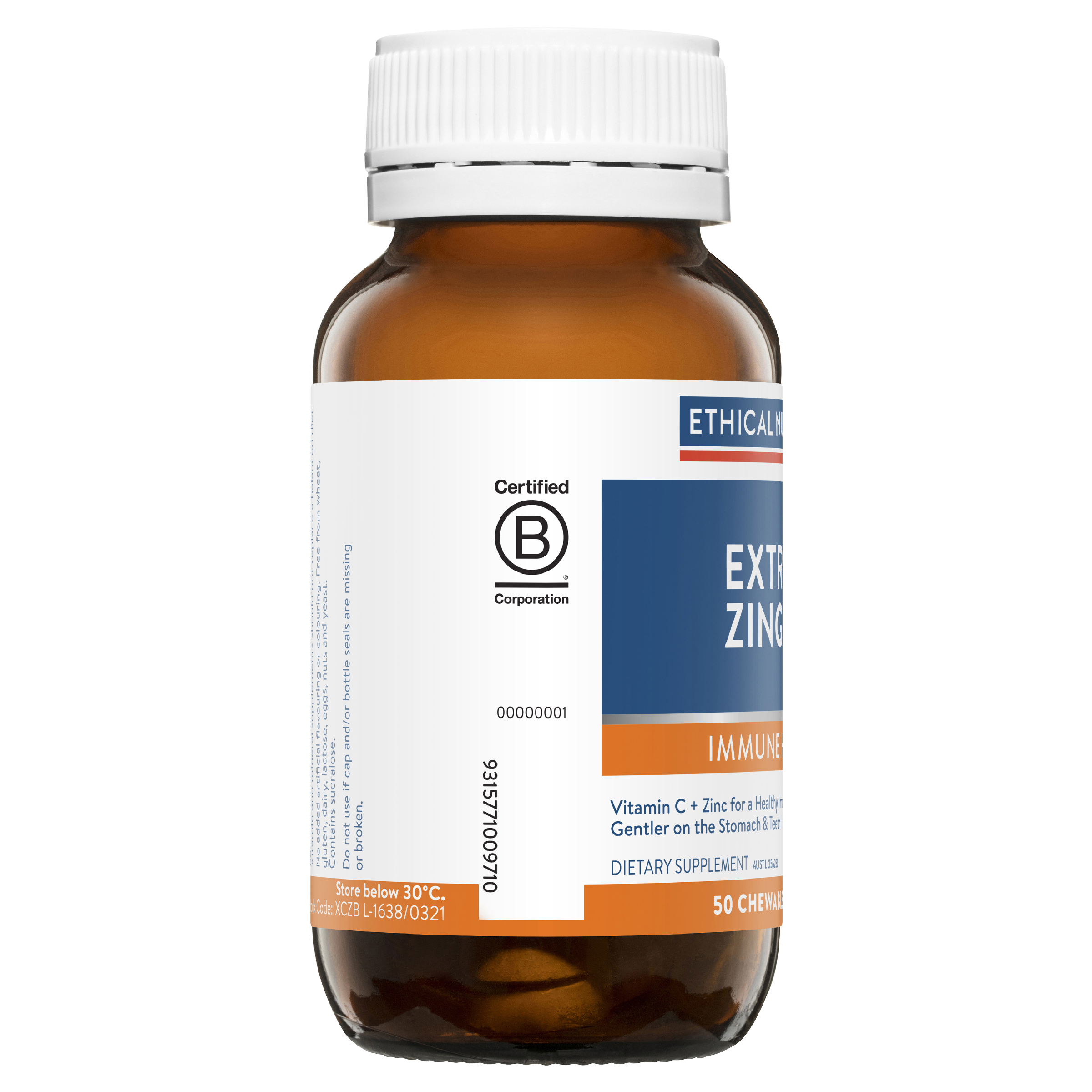 ETHICAL NUTRIENTS EXTRA C ZINGLES BERRY 50 TABLETS - Image 4