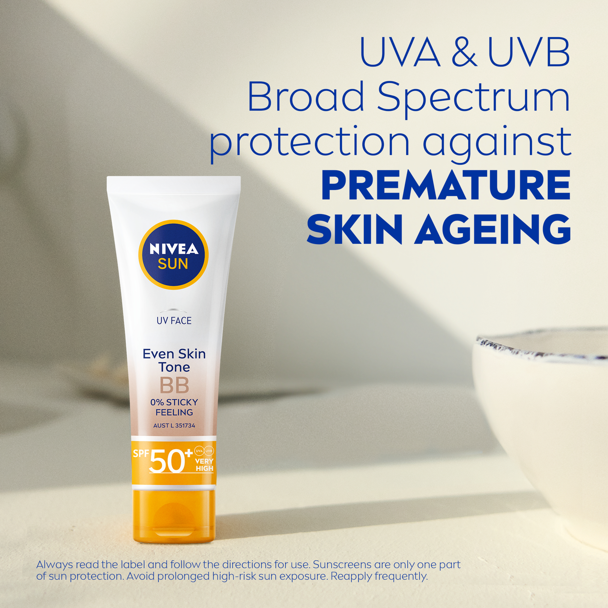 NIVEA UV FACE BB SUNSCREEN CREAM SPF50+ 50ML - Image 6