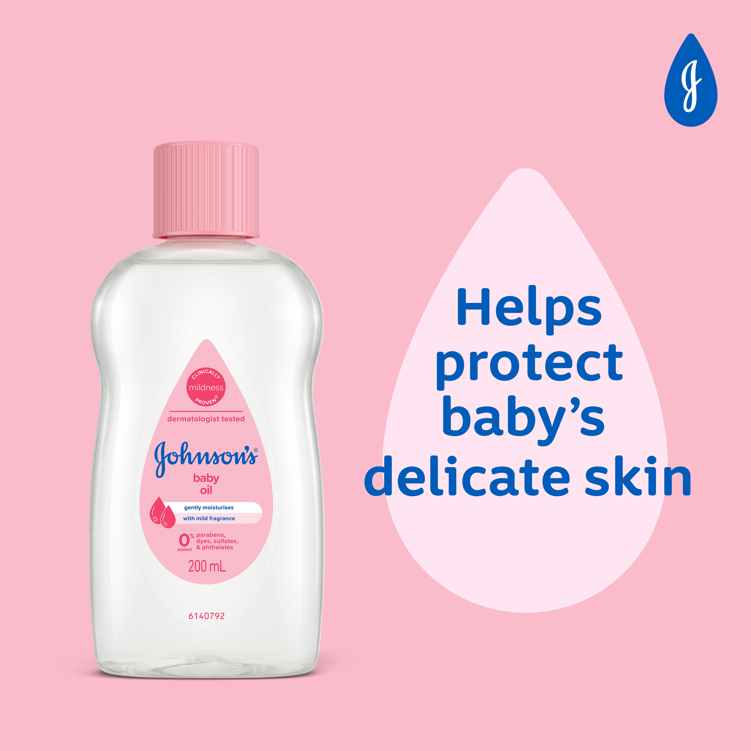 J&J BABY OIL 200ML - Image 3