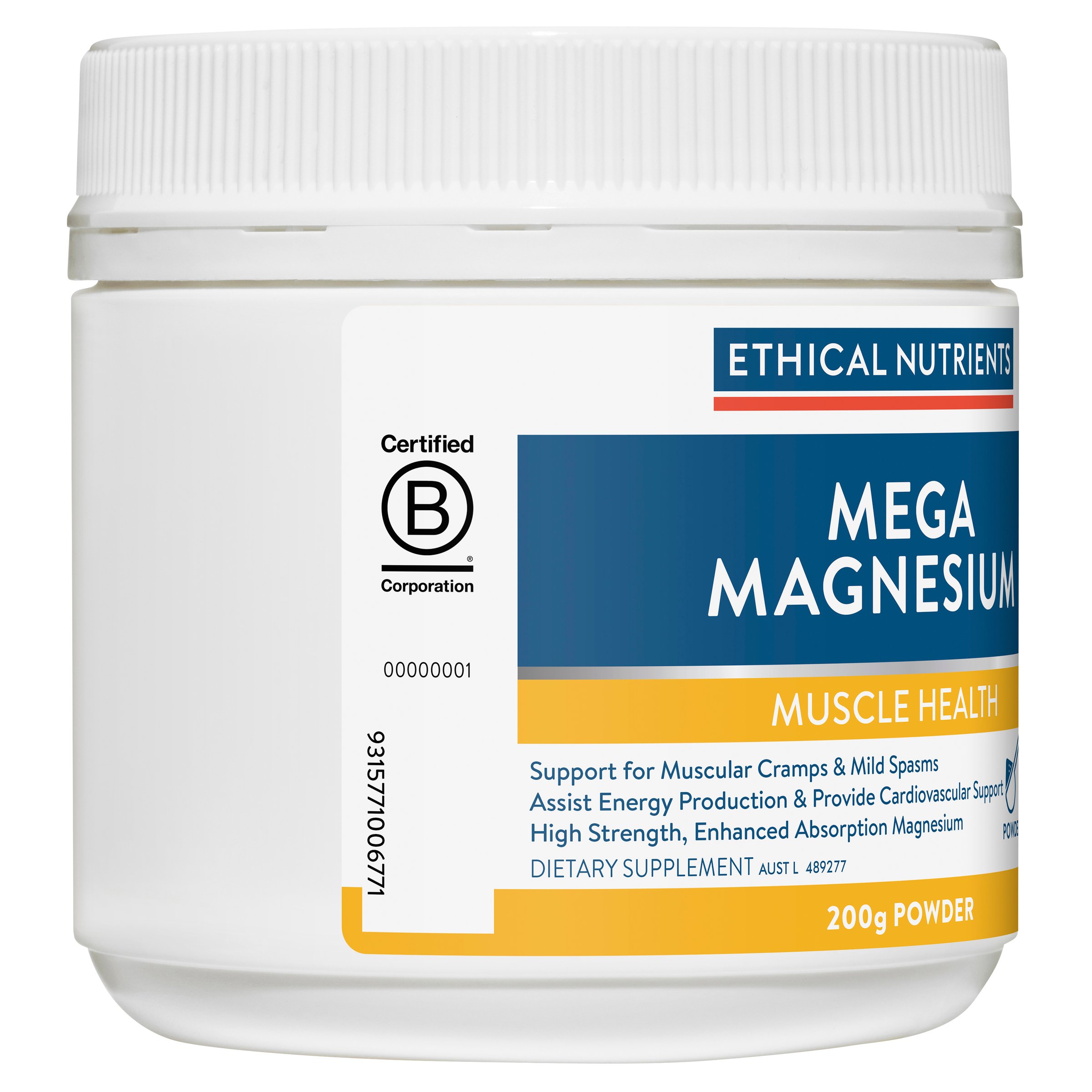ETHICAL NUTRIENTS MEGA MAGNESIUM RASPBERRY POWDER 200G - Image 4
