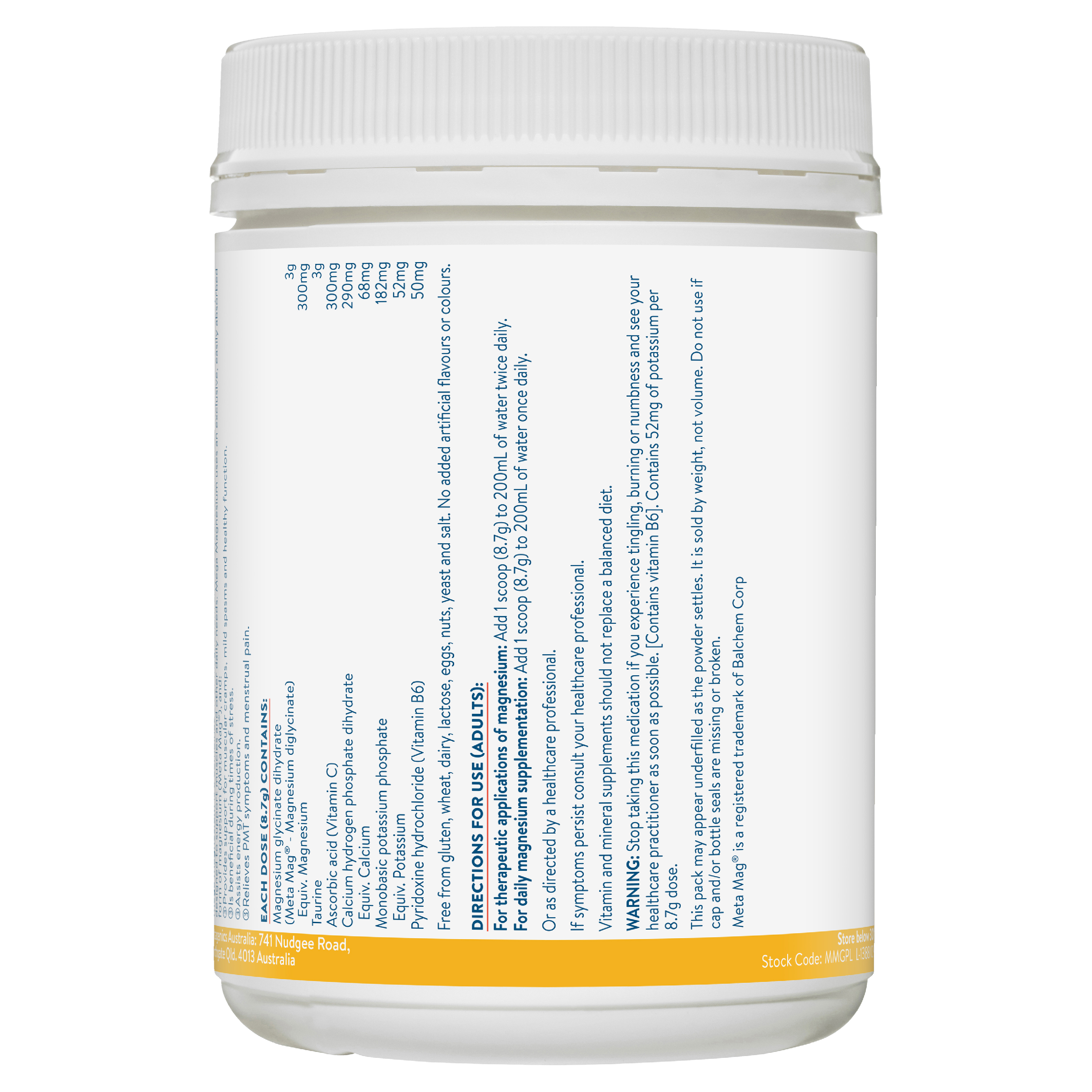 ETHICAL NUTRIENTS MEGA MAGNESIUM RELAX 60 TABLETS - Image 2