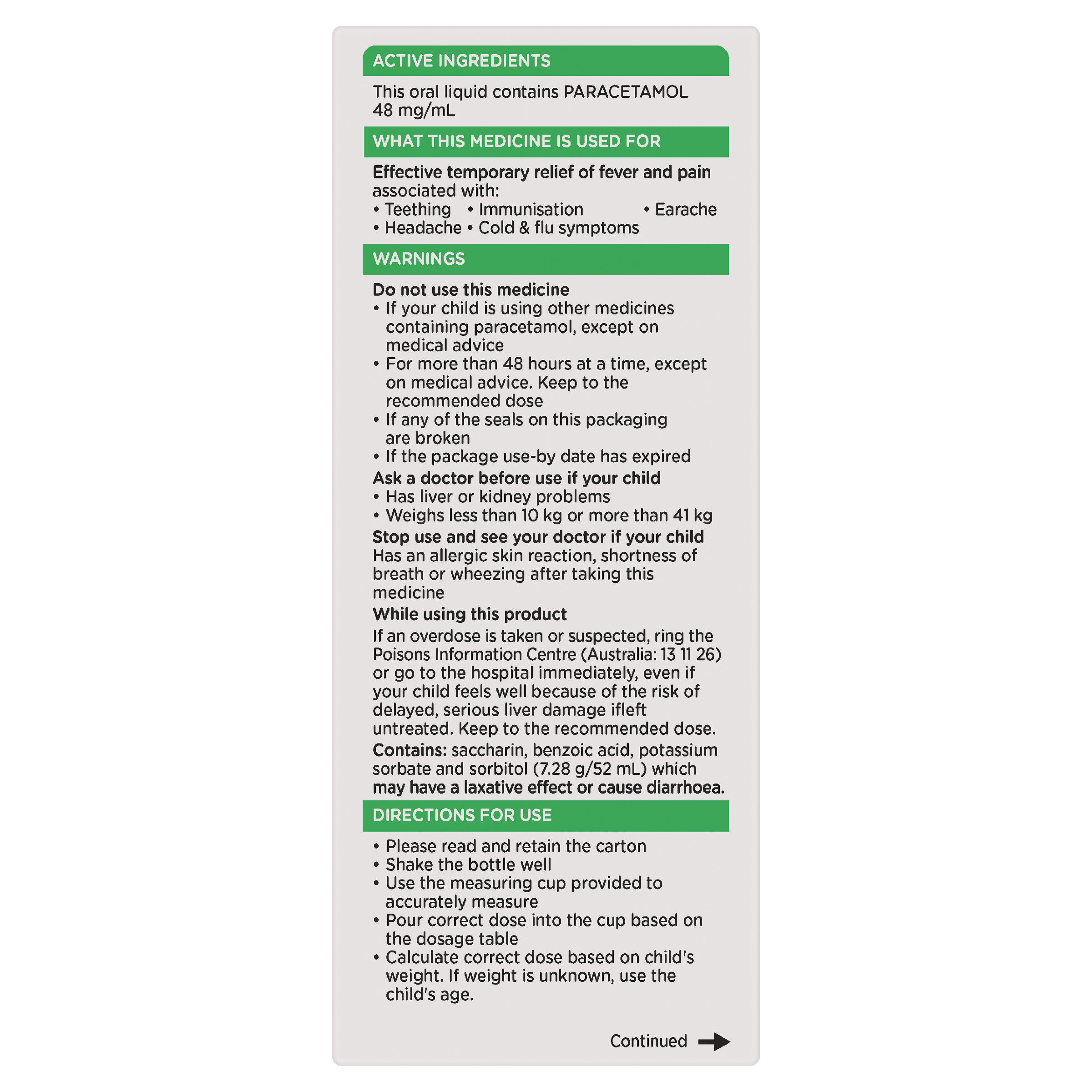 PANADOL CHILDREN 5 YEARS - 12 YEARS ELIXIR 200ML - Image 6