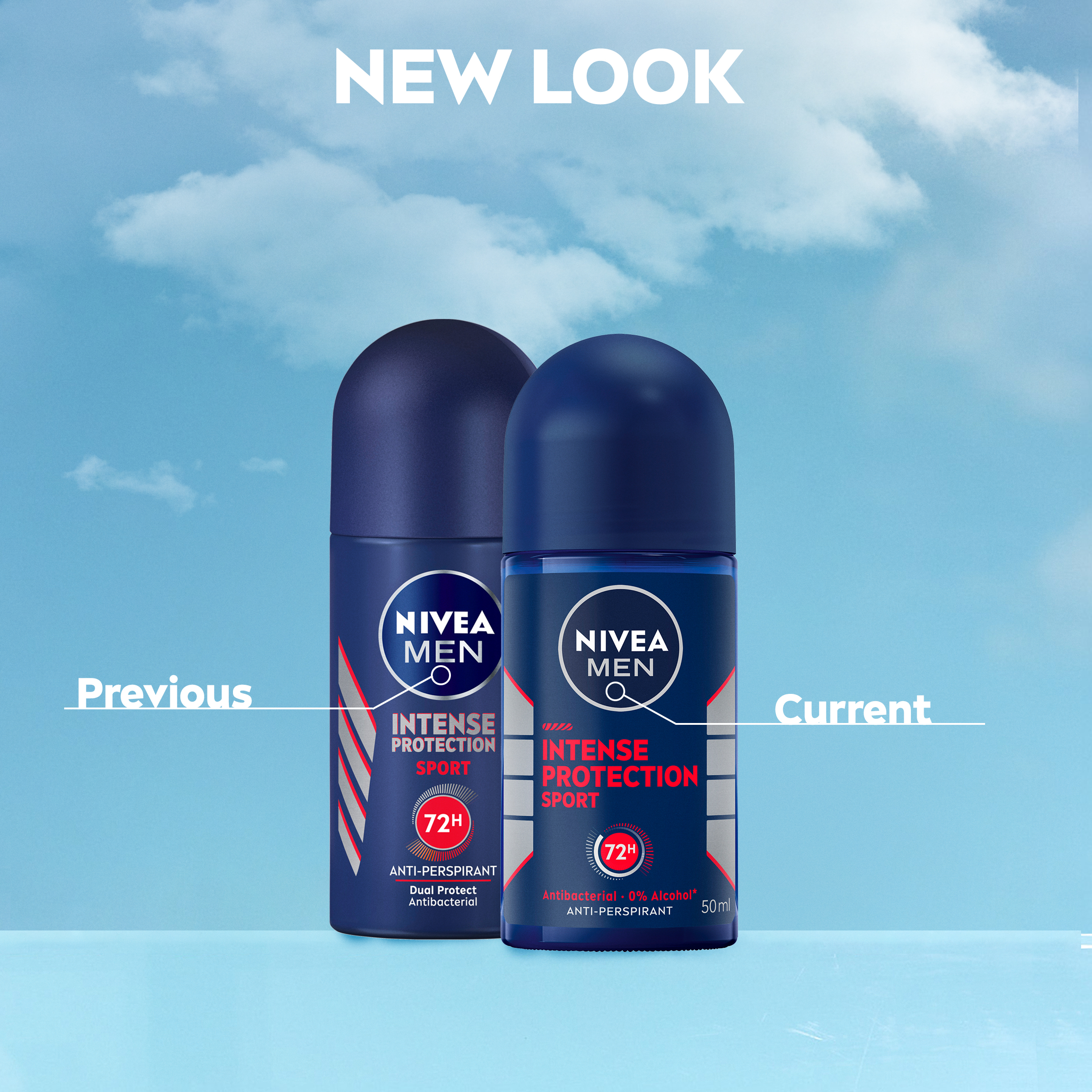 NIVEA MEN ANTIPERSPIRANT INTENSE PROTECTION SPORT 72H ROLL ON 50ML - Image 8