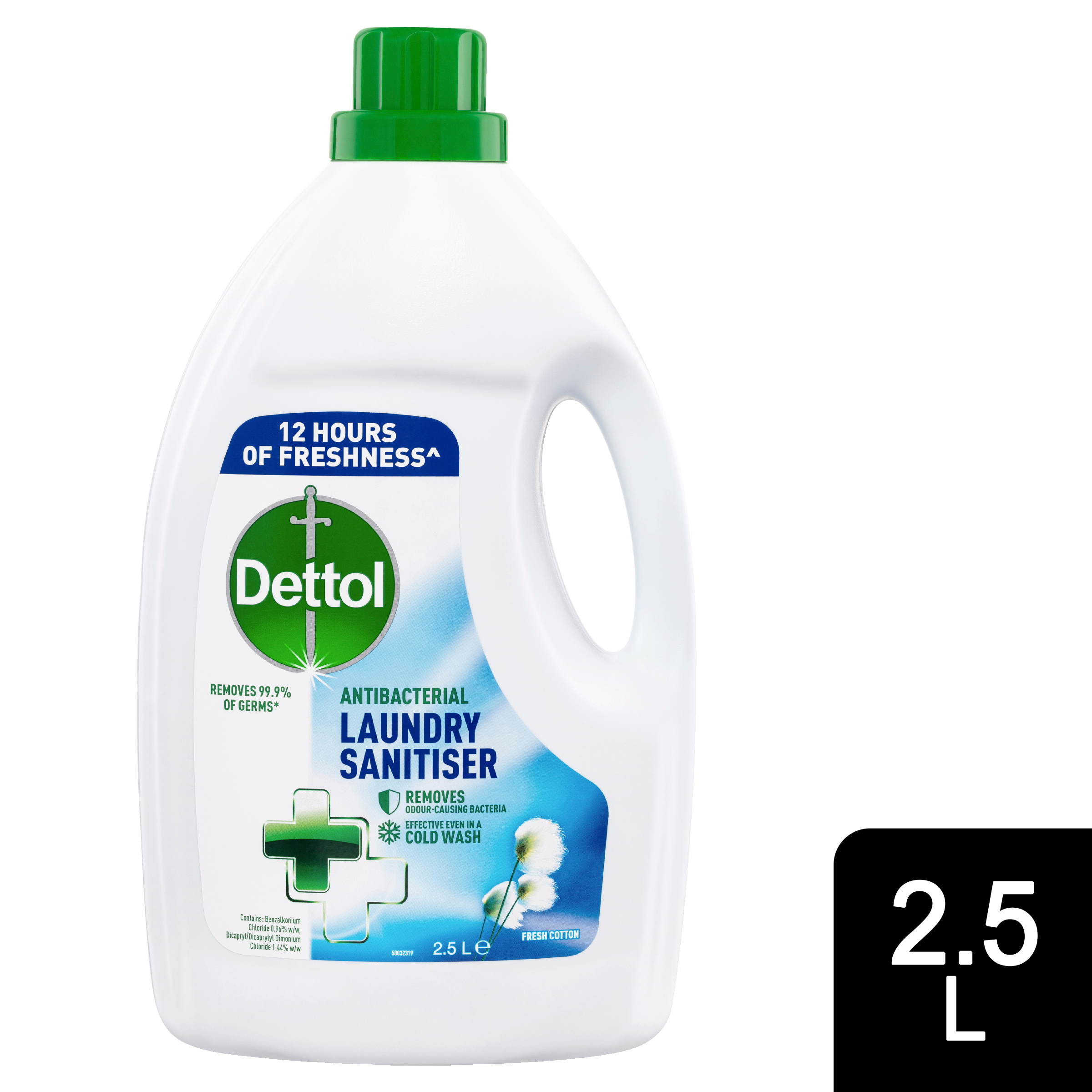 DETTOL ANTIBACTERIAL LAUNDRY SANITISER FRESH COTTON 2.5 LITRE - Image 5