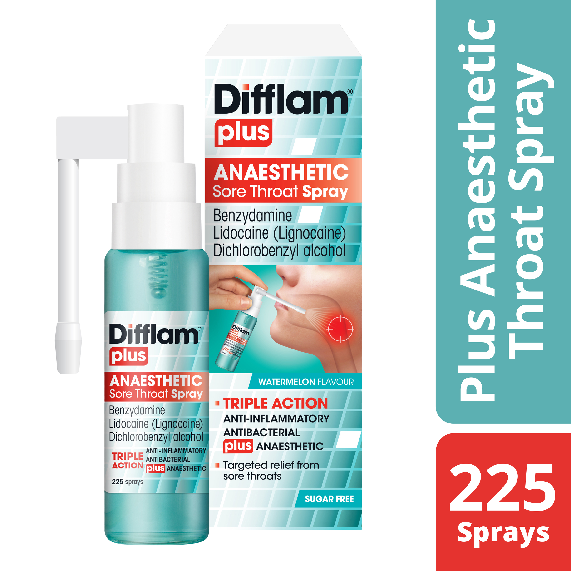 DIFFLAM PLUS ANAESTHETIC SORE THROAT SPRAY 30ML - Image 5