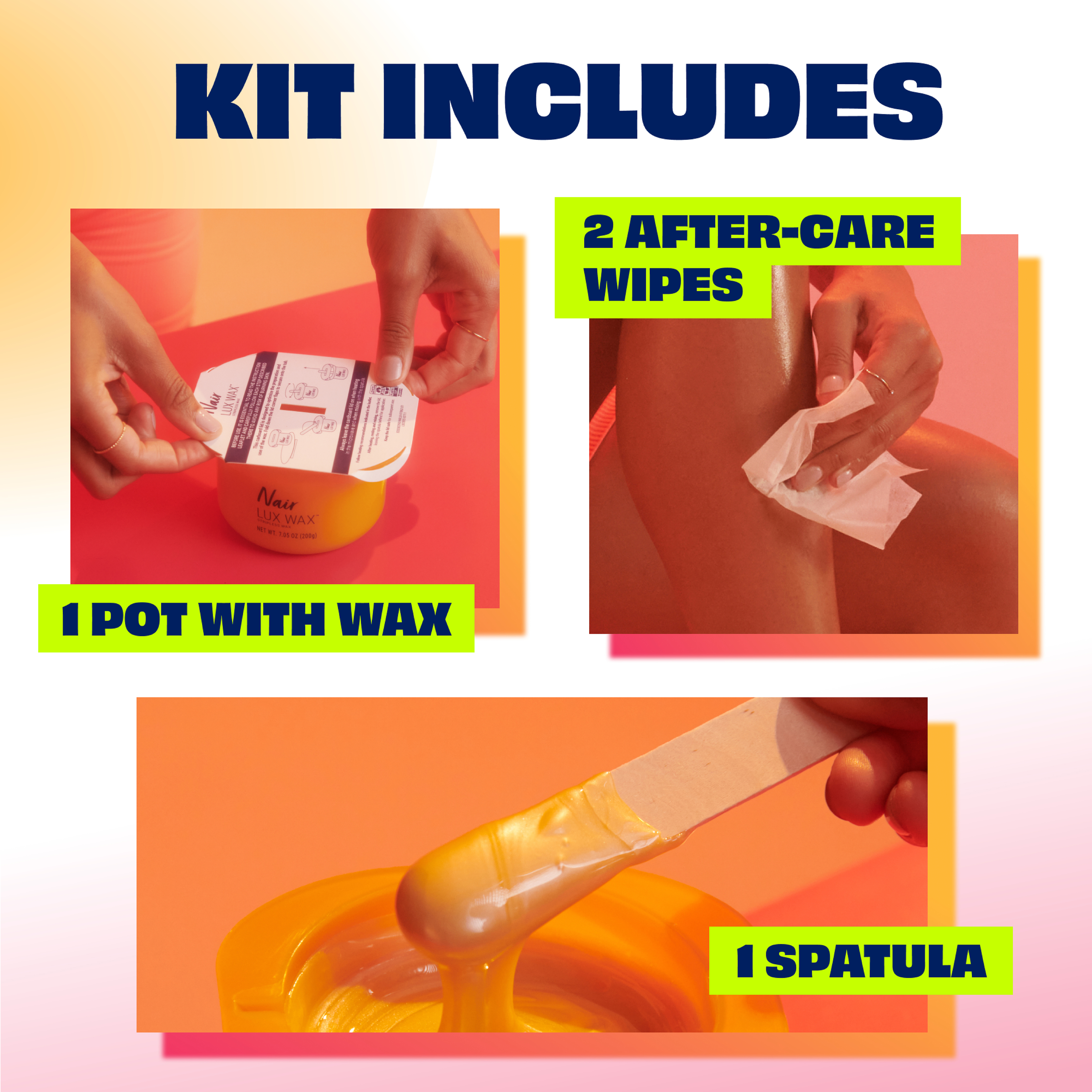 NAIR WAX SENSITIVE STRIP FREE 400G - Image 5