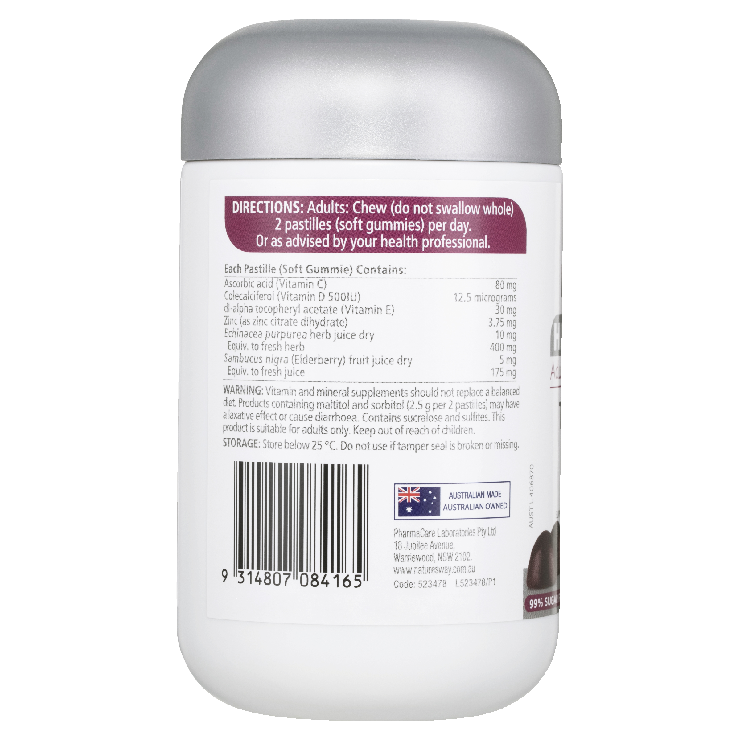 NATURES WAY ADULT VITA GUMMIES TRIPLE IMMUNE SUPPORT 50 - Image 4