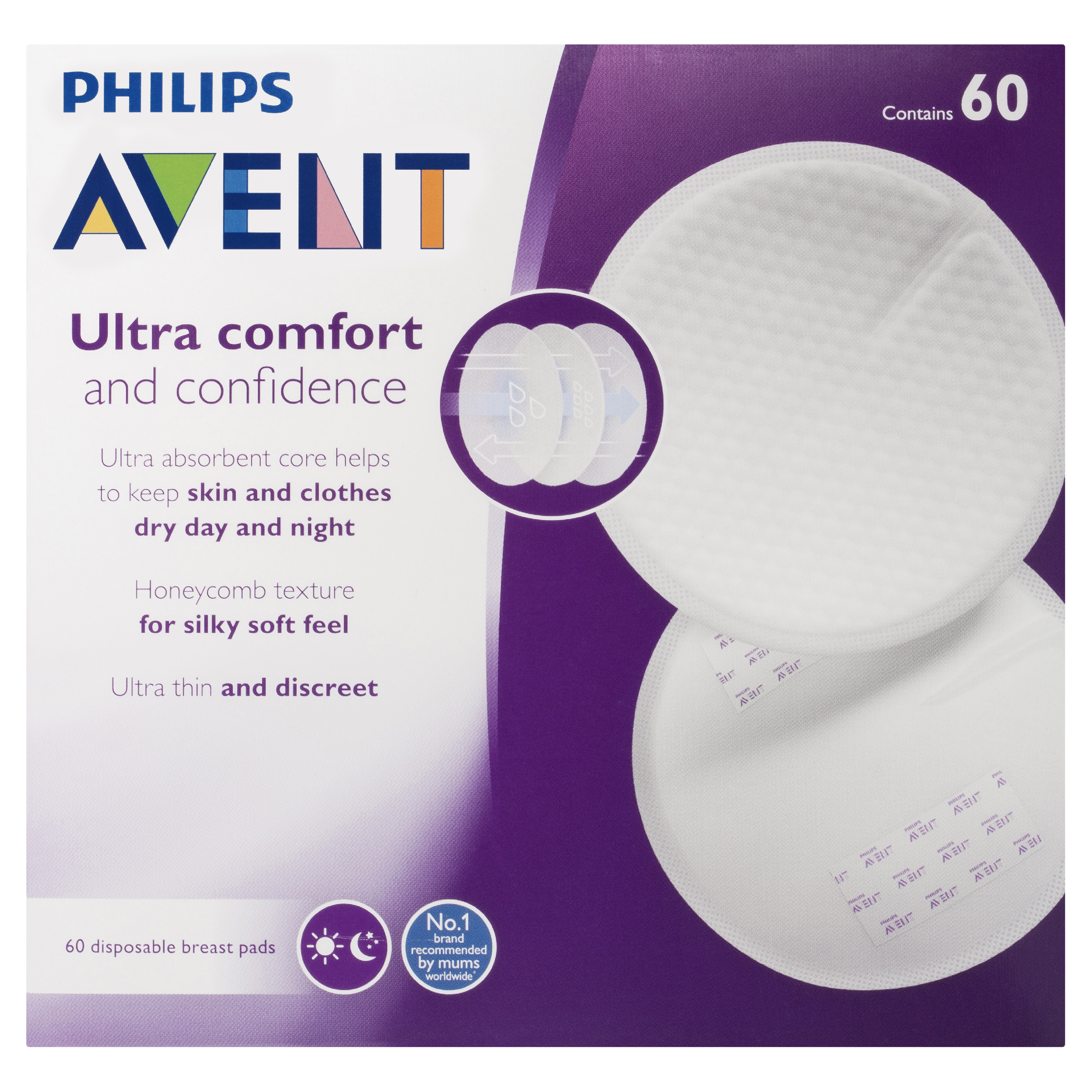 AVENT NURSING BREAST PADS 60 PACK - Image 2