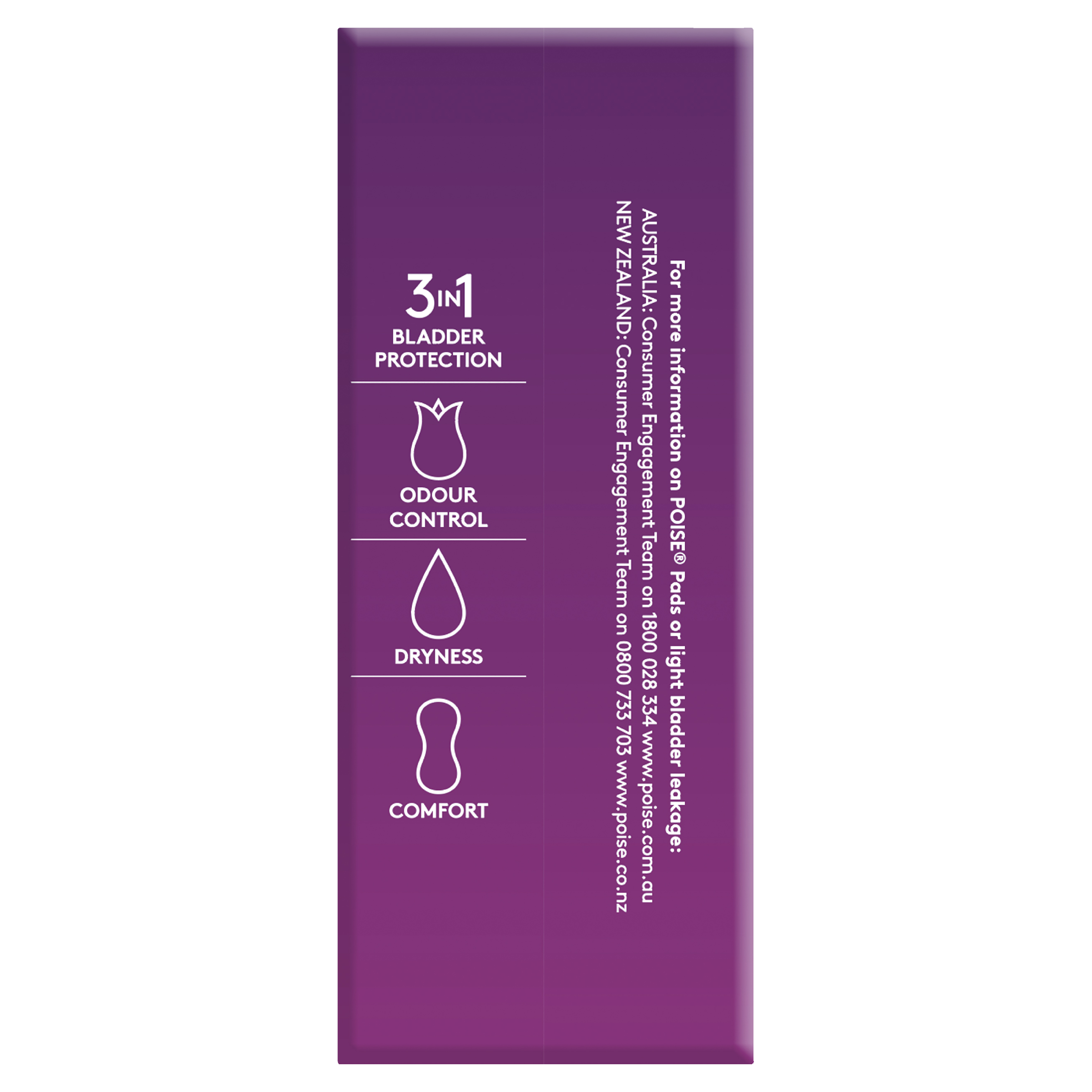 POISE 3-IN-1 PADS EXTRA 4.5D 12 PACK - Image 6