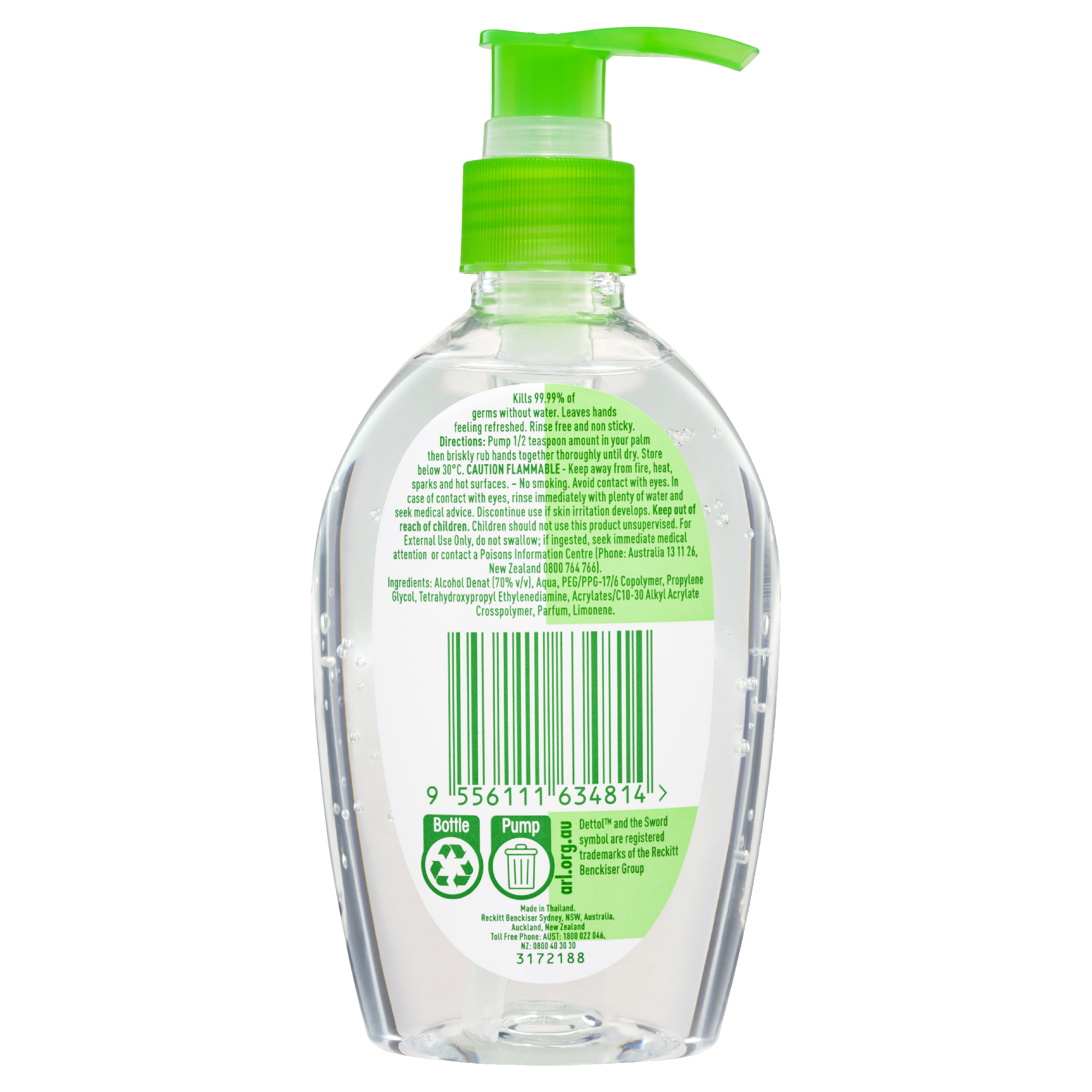 DETTOL HEALTHY TOUCH  INSTANT HAND SANITISER ORIGINAL 200ML - Image 2