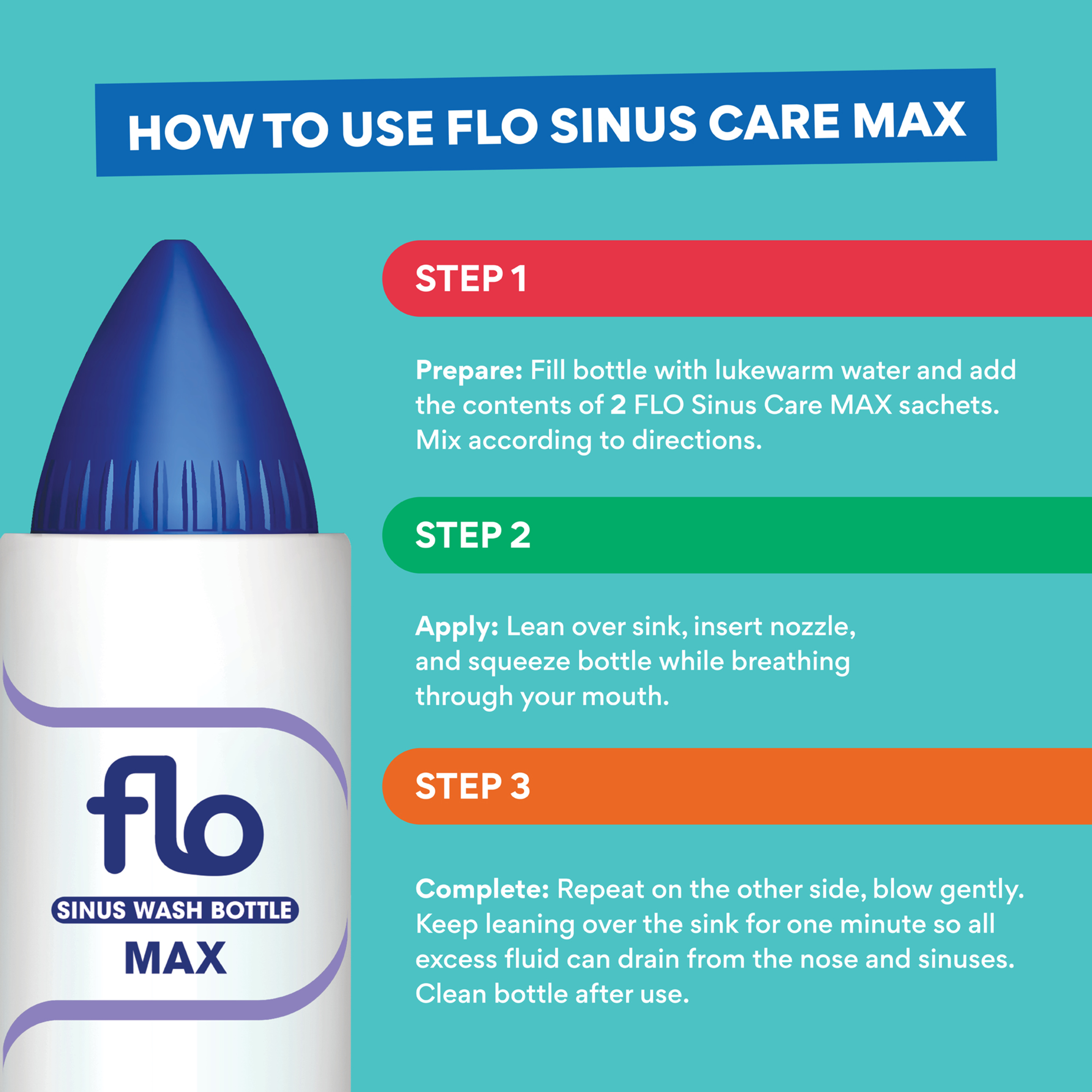 Flo Sinus Care Max Sachet Kit 28 Pack - Image 5