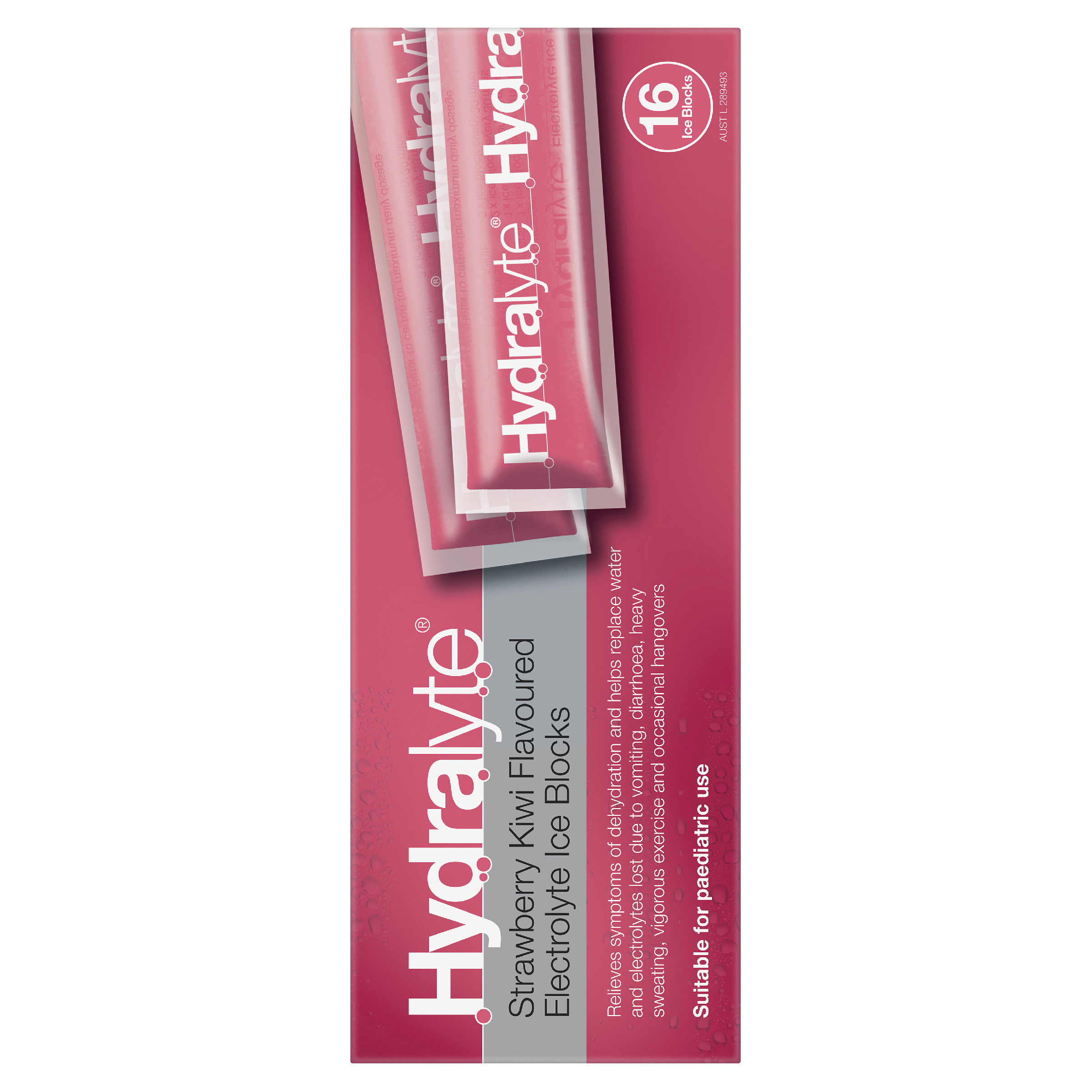 HYDRALYTE ICE BLOCKS STRAWBERRY KIWI 16 PACK - Image 4