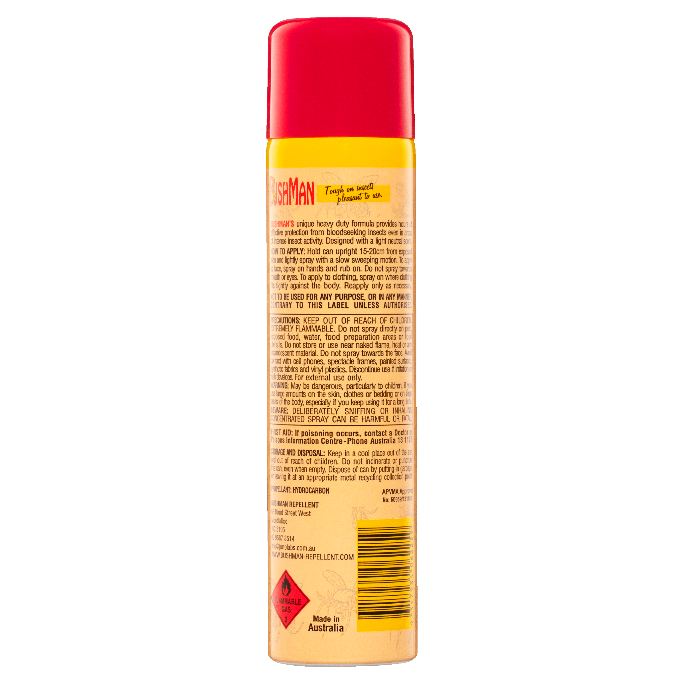 BUSHMANS ULTRA AEROSOL 225G - Image 2
