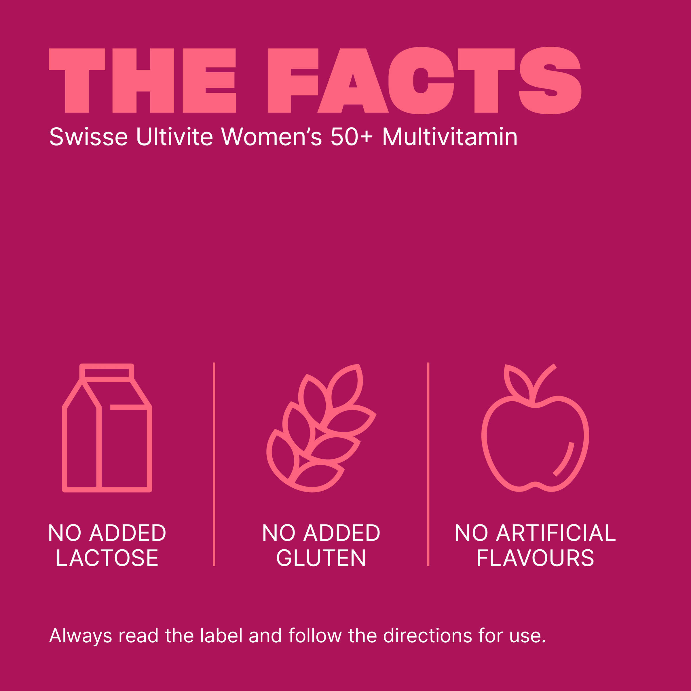 SWISSE ULTIVITE WOMENS 50+ MULTIVITAMIN TABLETS 90 - Image 6