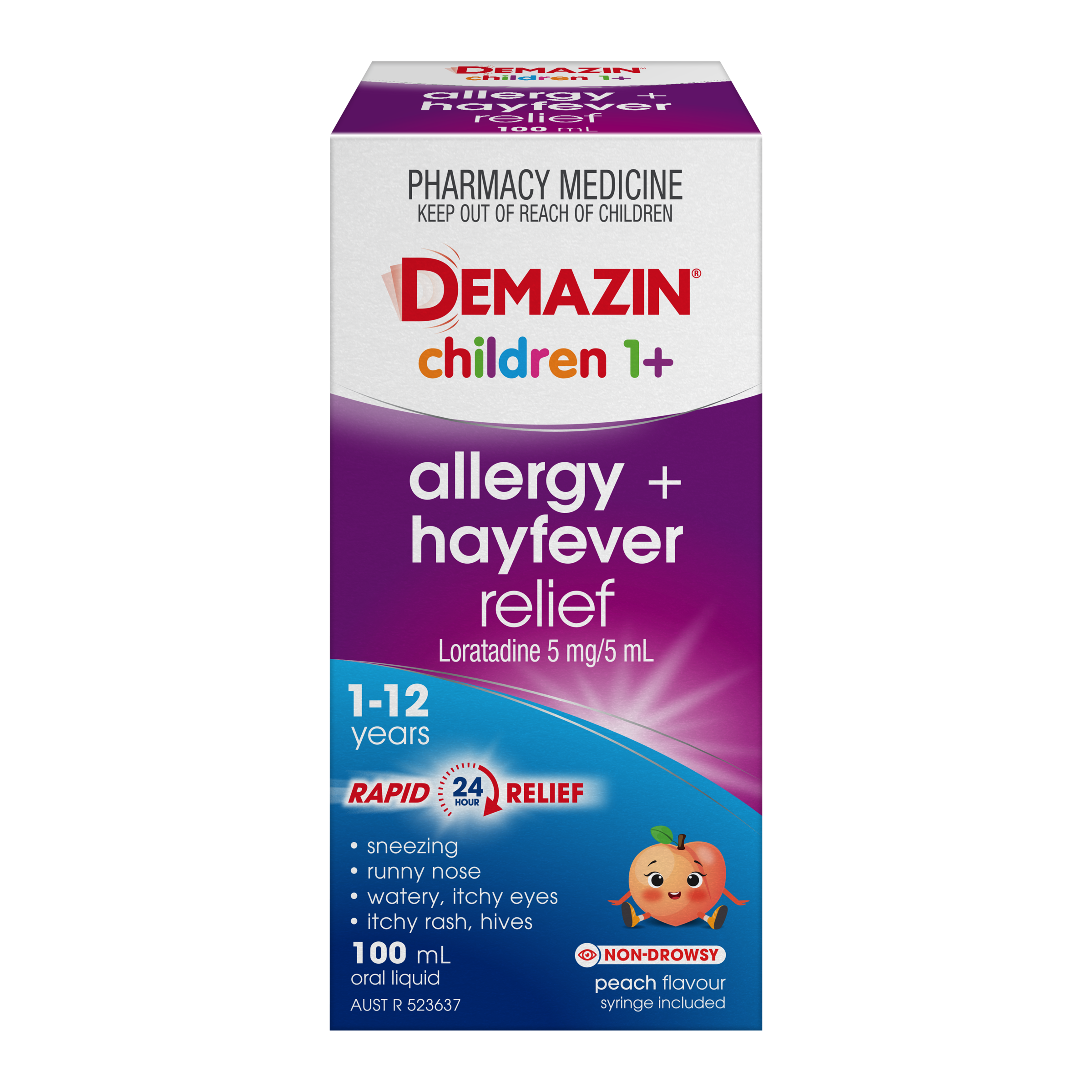 Demazin Children Allergy + Hayfever Relief 100ml