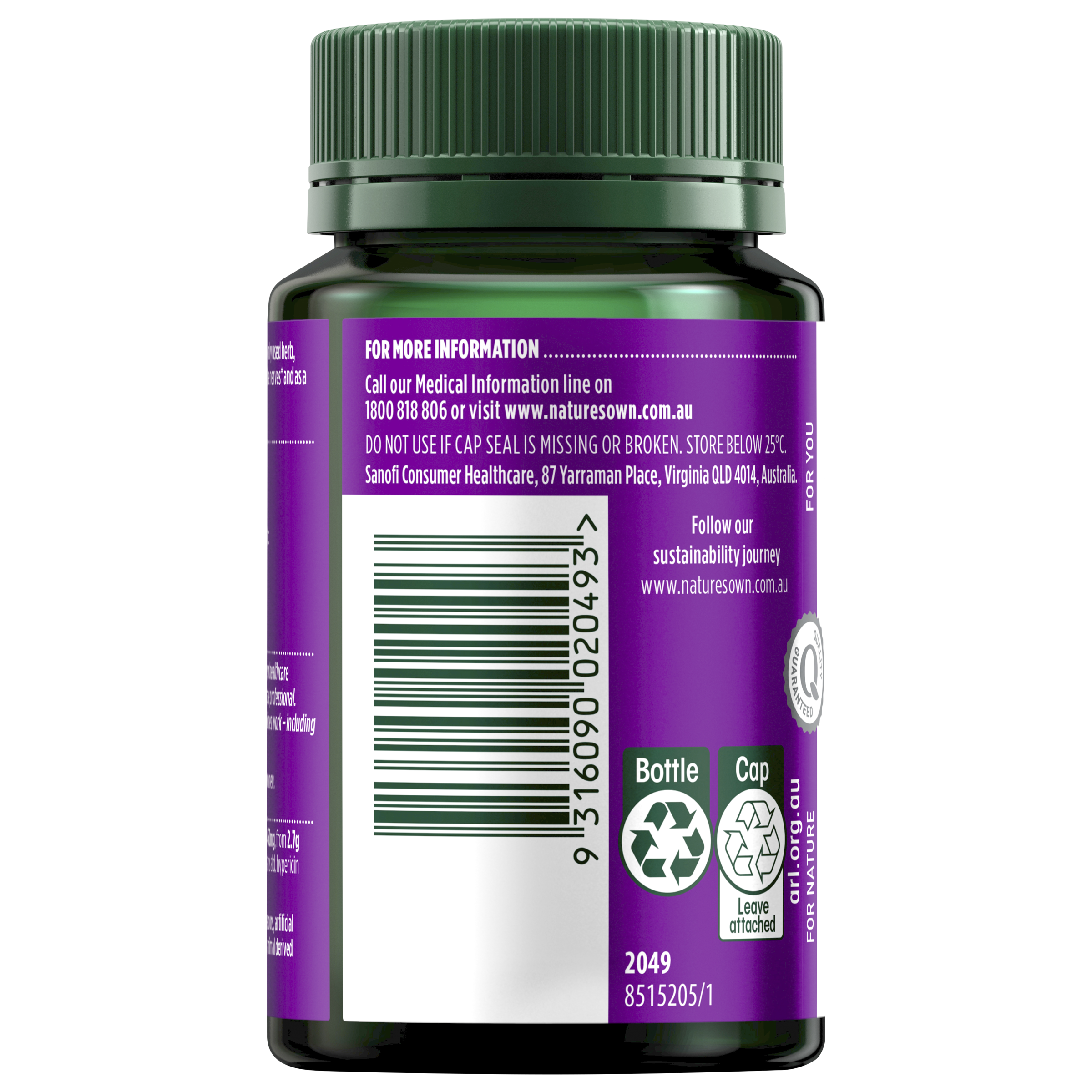 NATURES OWN MOOD BALANCE ST JOHNS WORT 50 TABLETS - Image 3