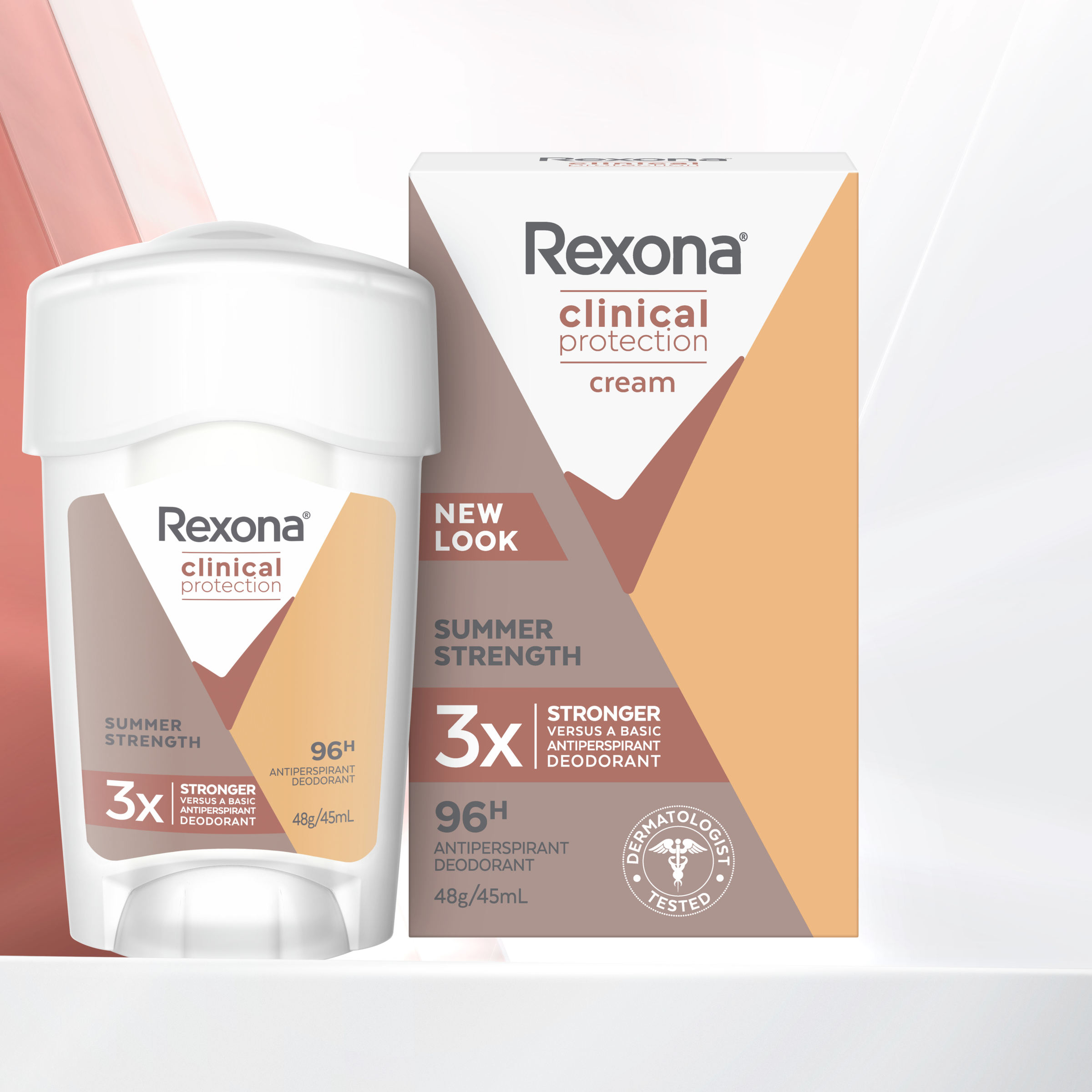 REXONA WOMEN CLINICAL ANTIPERSPIRANT CREAM SUMMER STRENGTH 96HR 45ML - Image 7