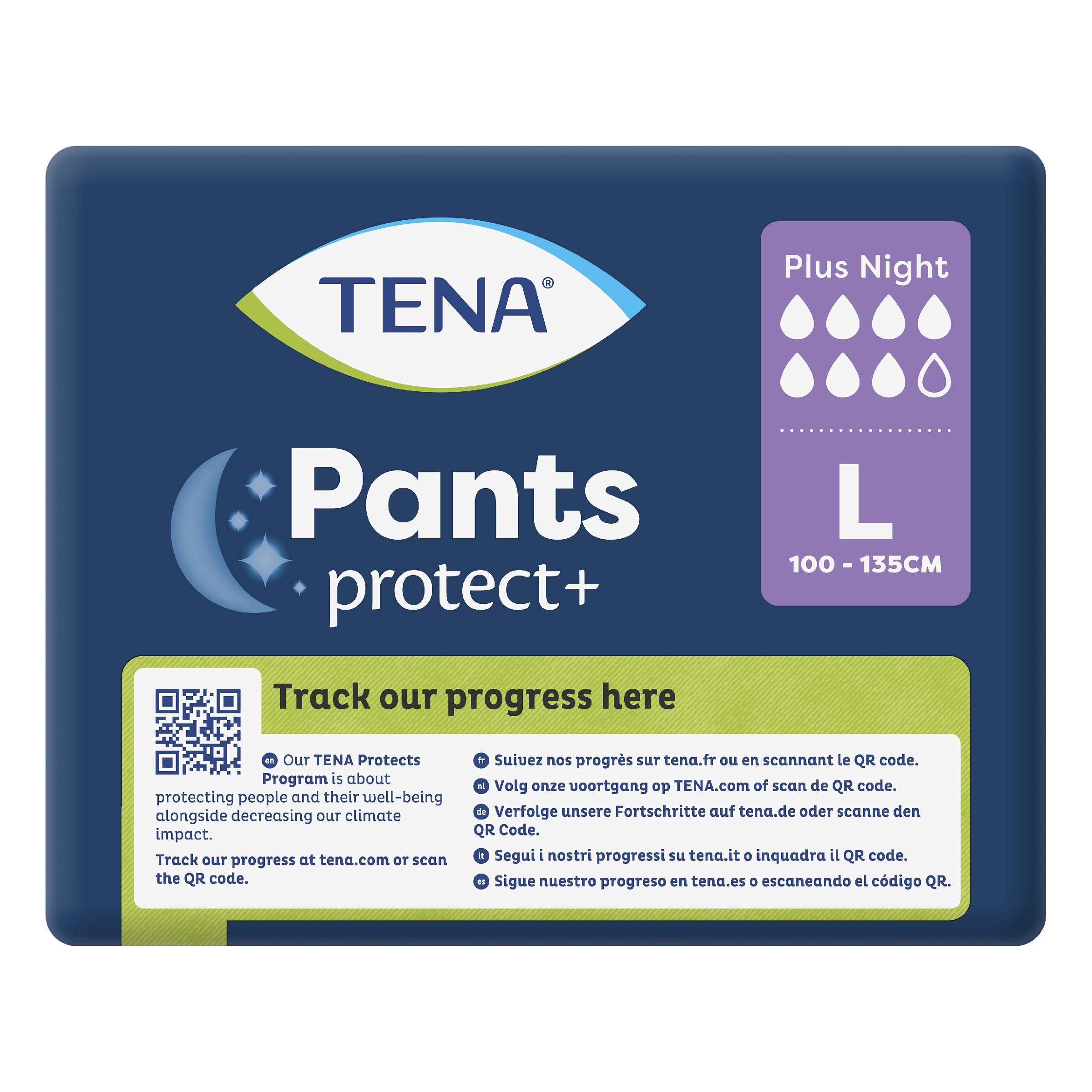 TENA UNISEX PANTS CULOTTES PLUS NIGHT 7D LARGE 12 PACK - Image 5