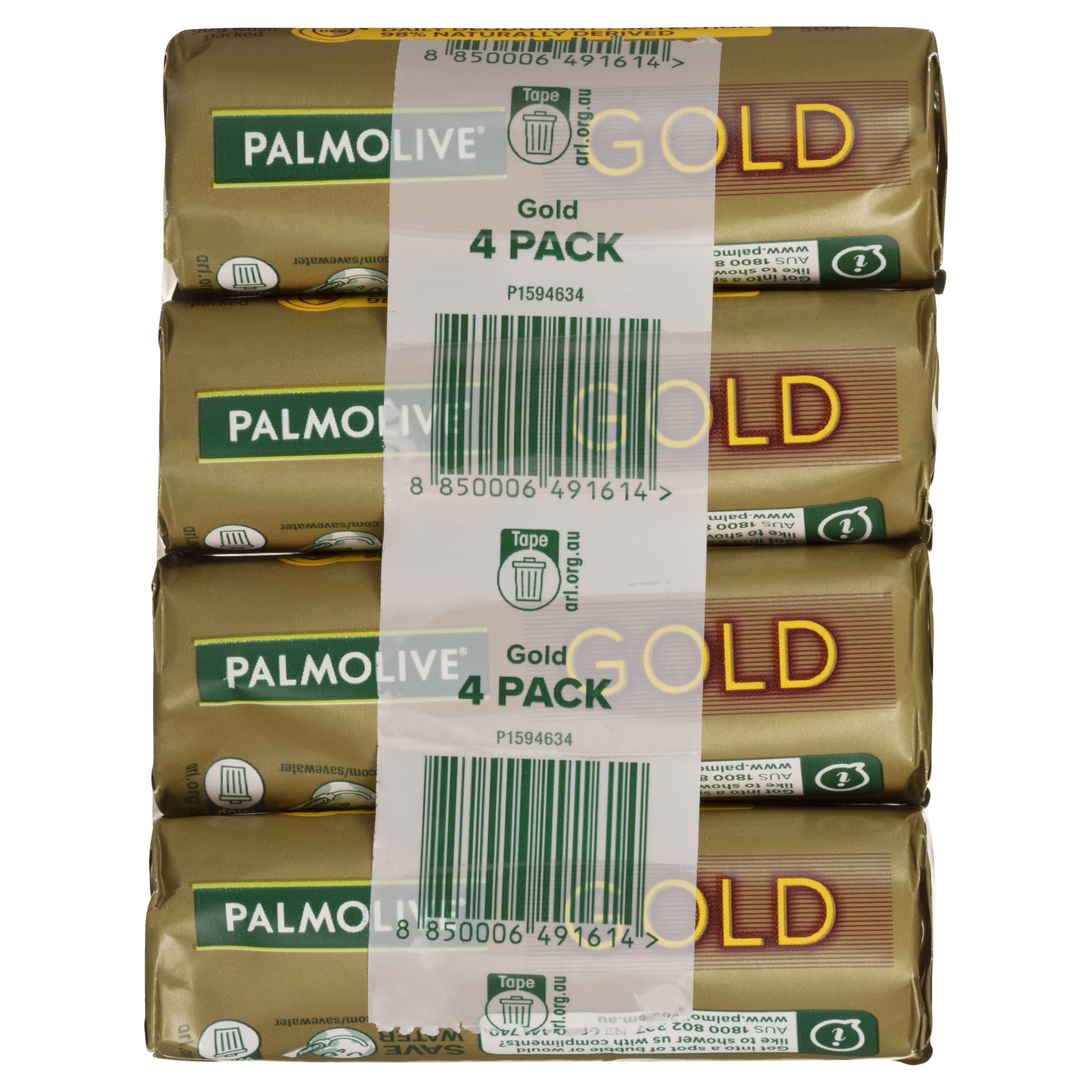 PALMOLIVE GOLD BODY SOAP DAILY DEODORANT PROTECTION 90G 4 PACK - Image 6