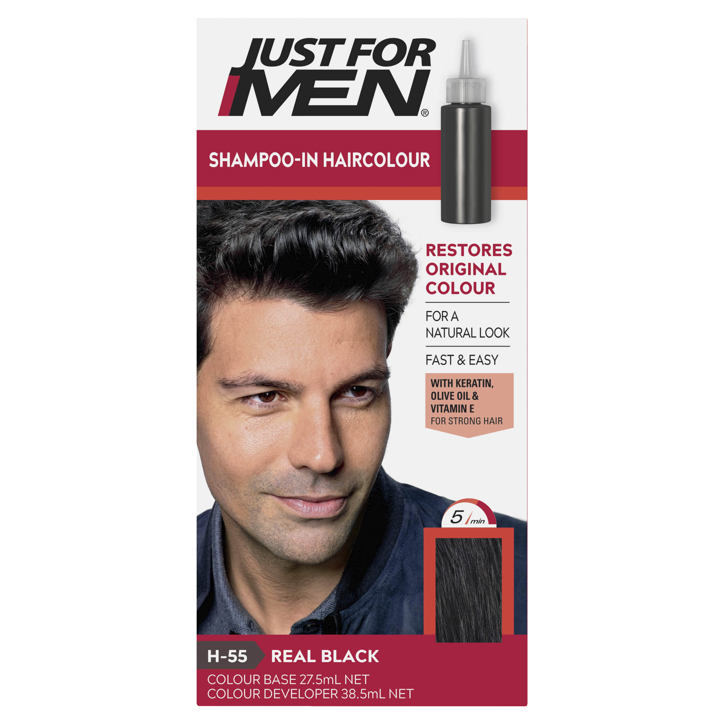 JUST FOR MEN NATURAL REAL BLACK - Image 2