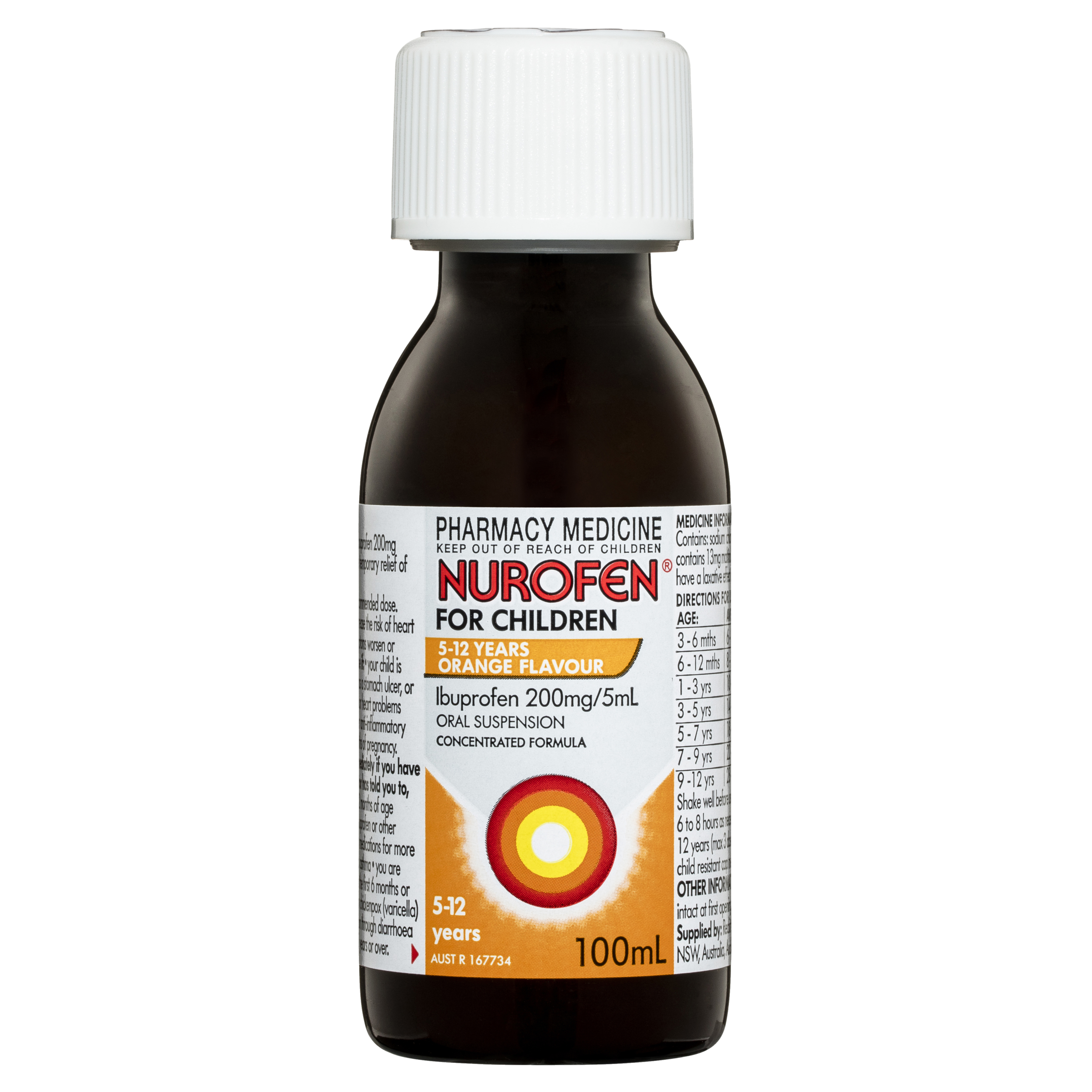NUROFEN FOR CHILDREN 5 YEARS - 12 YEARS ORANGE 100ML - Image 10