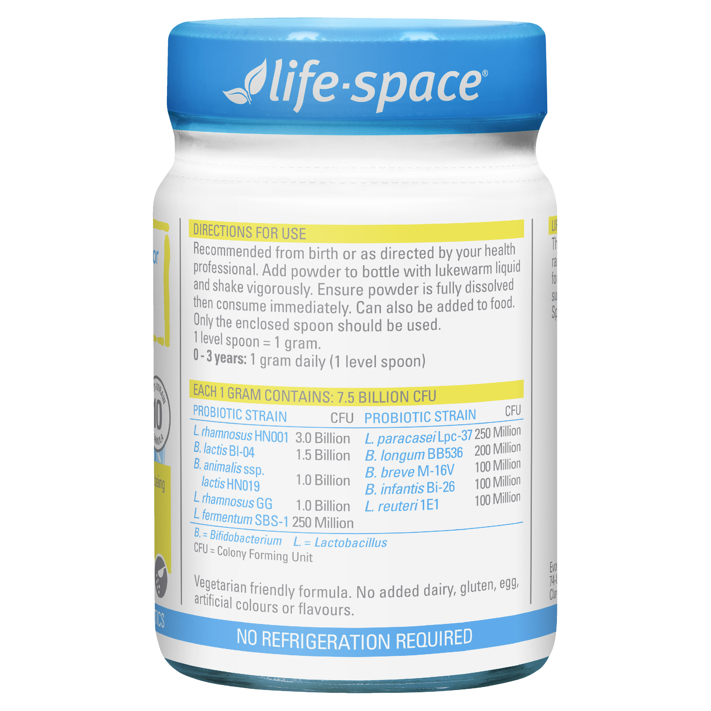 LIFE SPACE PROBIOTIC POWDER FOR BABY 60G - Image 3