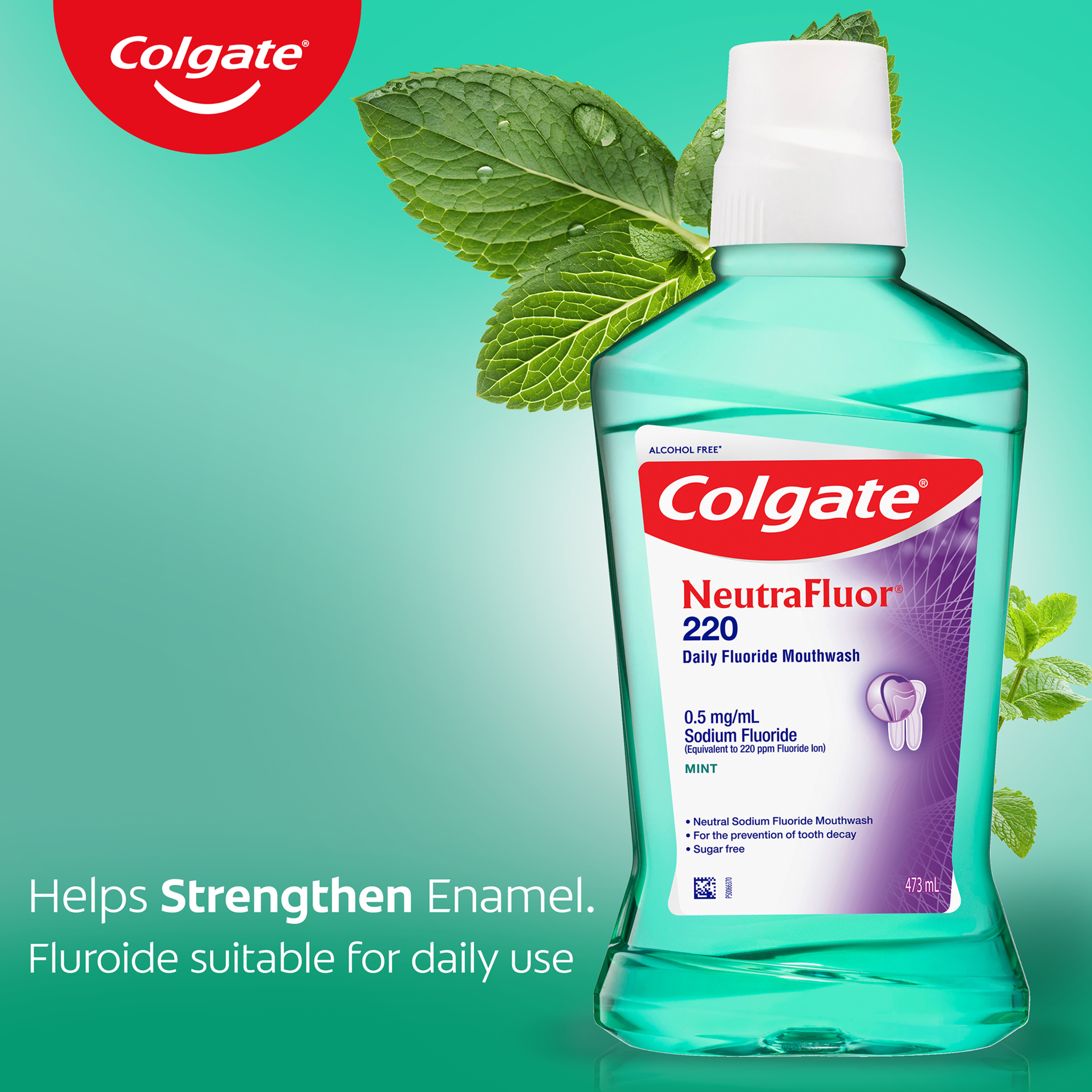 COLGATE MOUTHWASH NEUTRAFLUOR 220 ALCOHOL FREE 473ML - Image 7