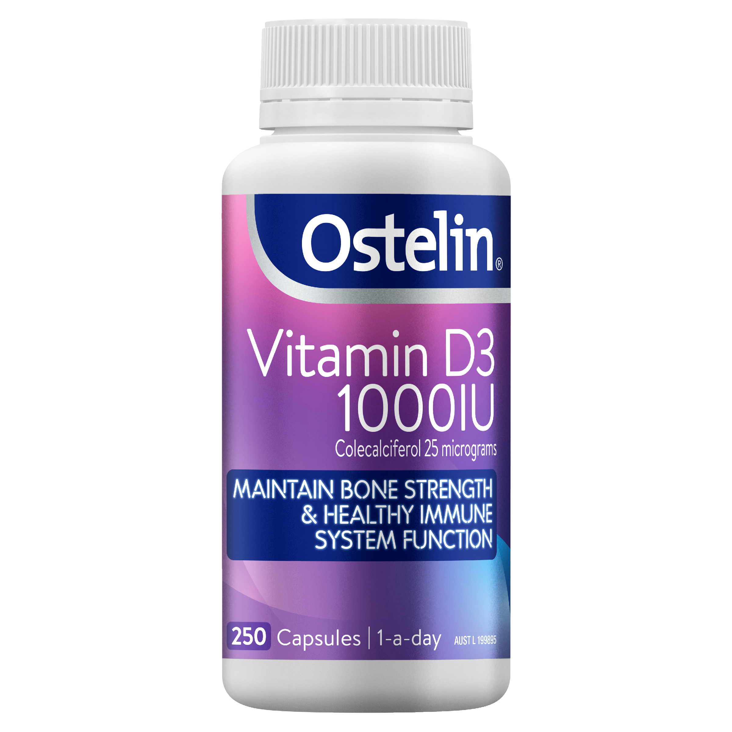 OSTELIN VITAMIN D3 1000IU 250 CAPSULES - Image 3