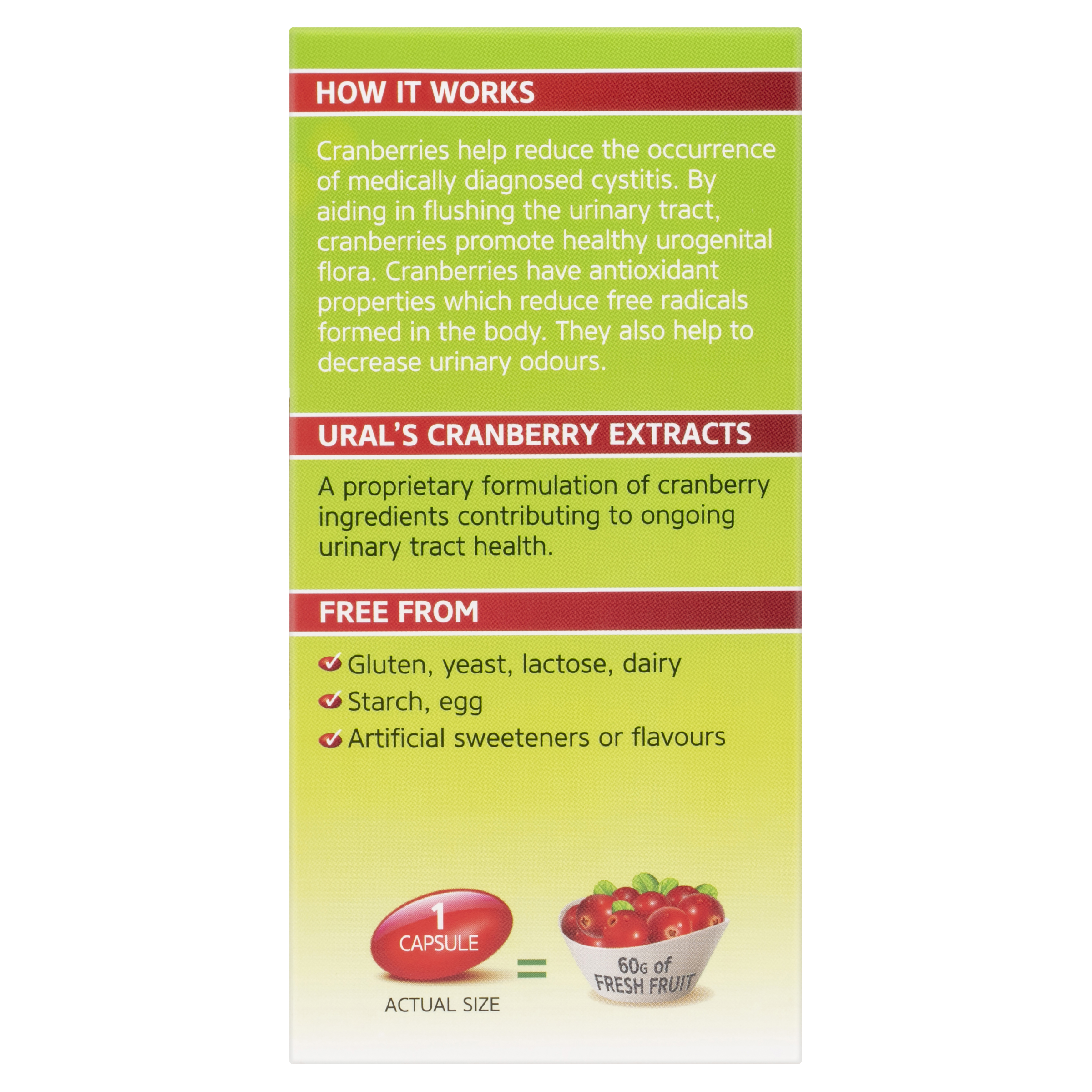 URAL HIGH STRENGTH CRANBERRY 60000MG CAPSULES 90 - Image 6
