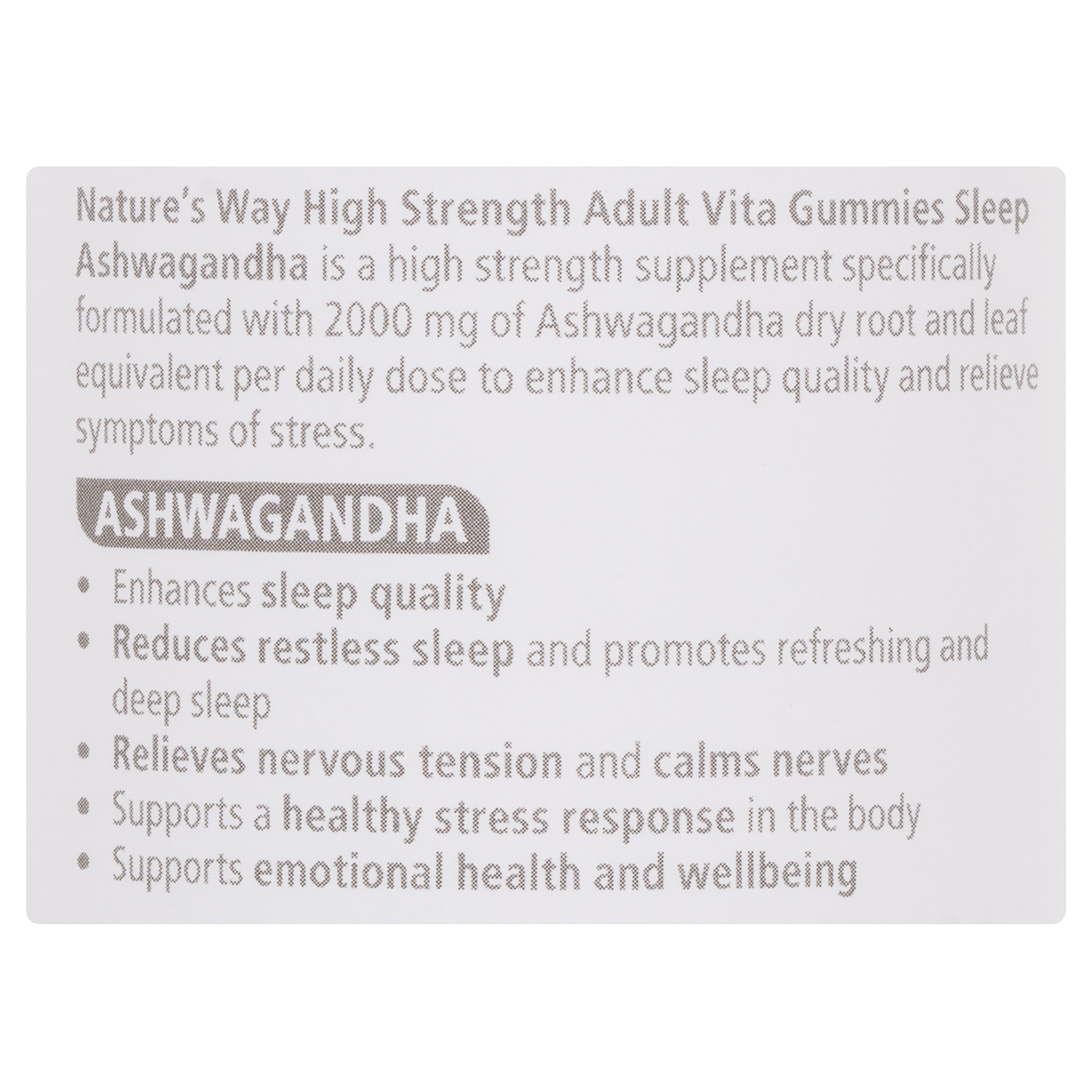 NATURES WAY HIGH STRENGTH SLEEP ASHWAGANDHA GUMMIES 40 - Image 6