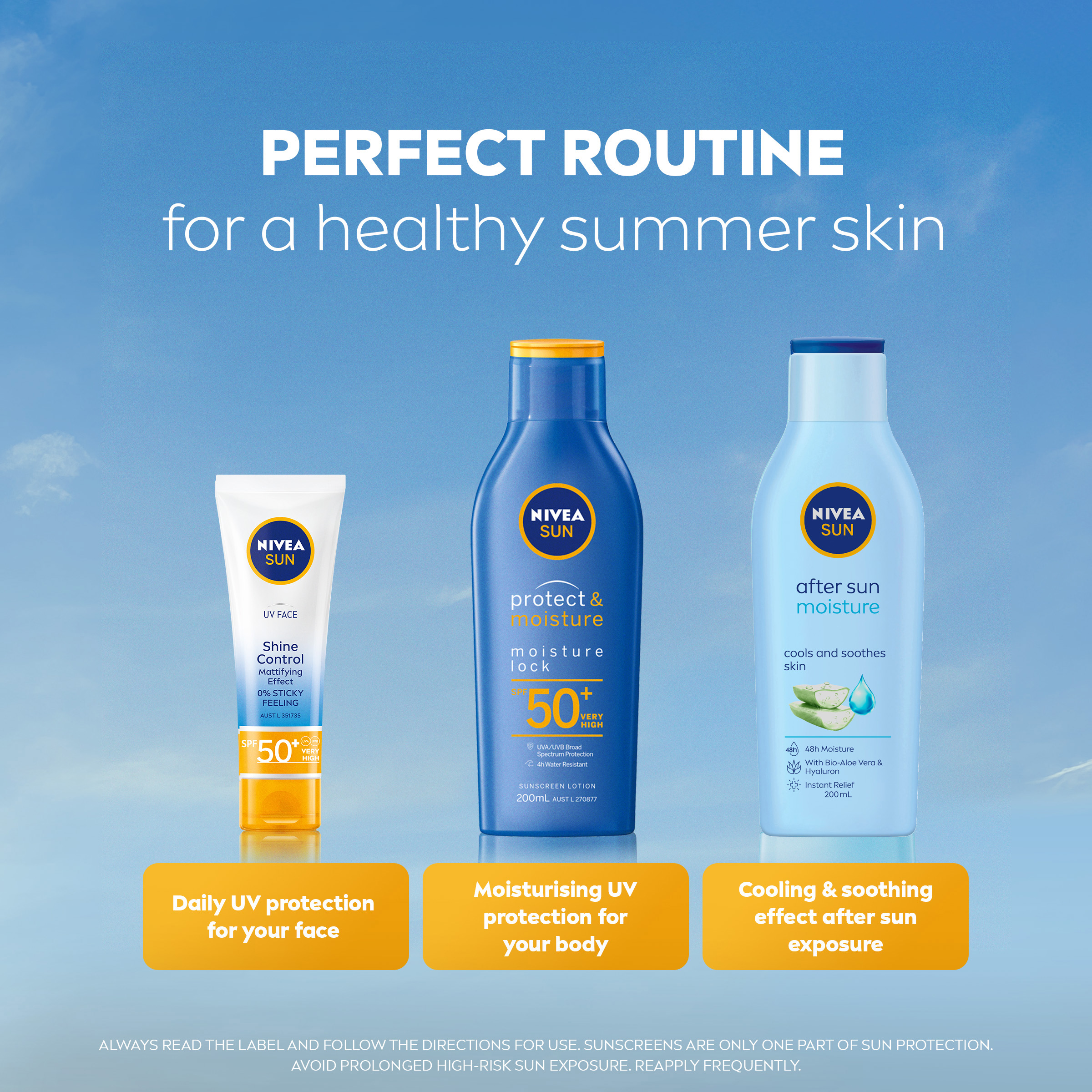 NIVEA PROTECT & MOISTURE SUNSCREEN LOTION SPF50+ 200ML - Image 8