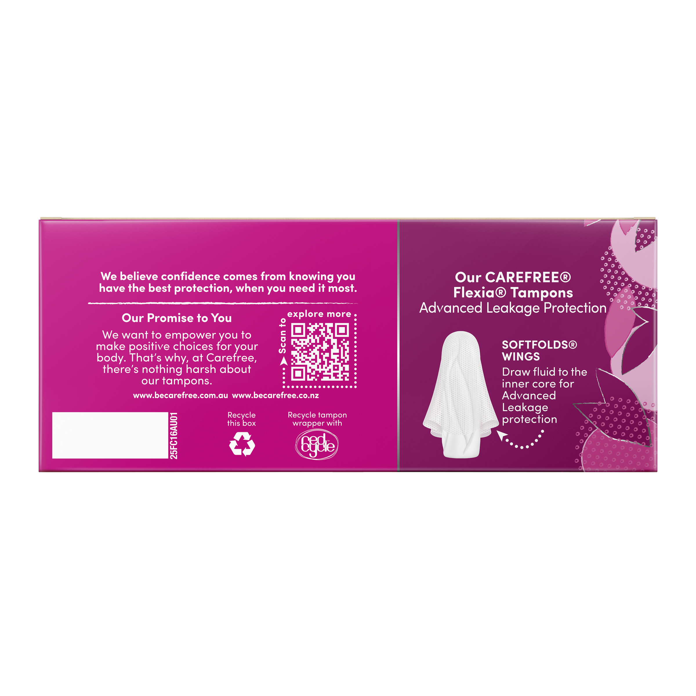 CAREFREE TAMPONS 4D SUPER FLEXIA 16 PACK - Image 4