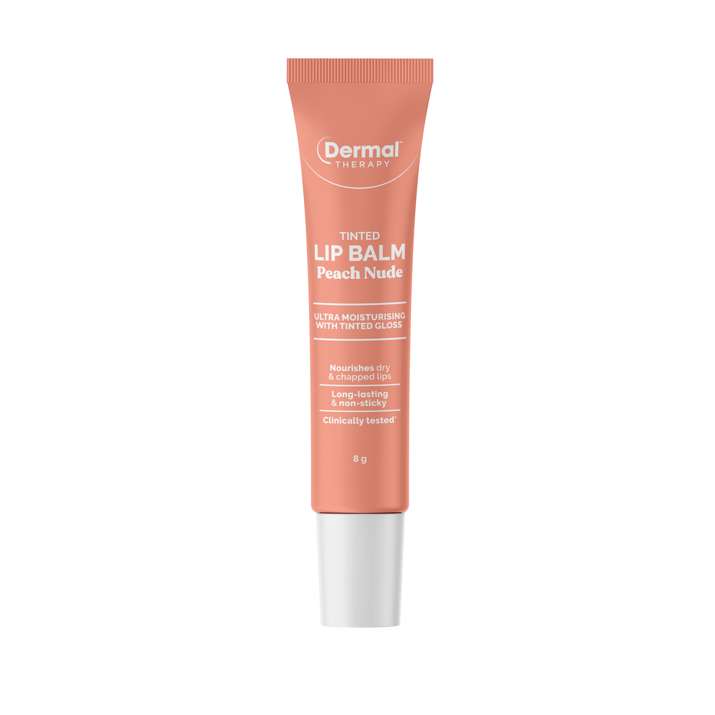 DERMAL THERAPY TINTED LIP BALM PEACH NUDE 8G - Image 3