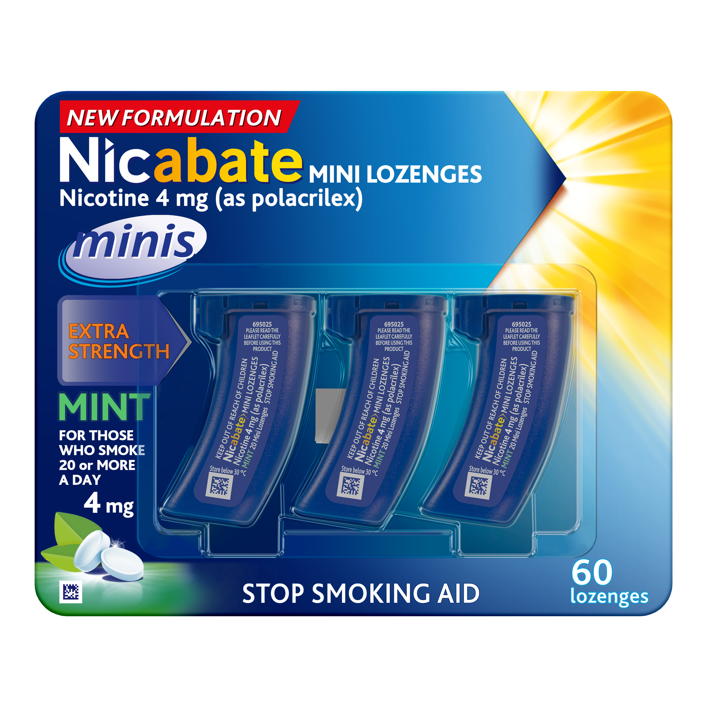 NICABATE MINIS 4MG LOZENGES 60 PACK - Image 8