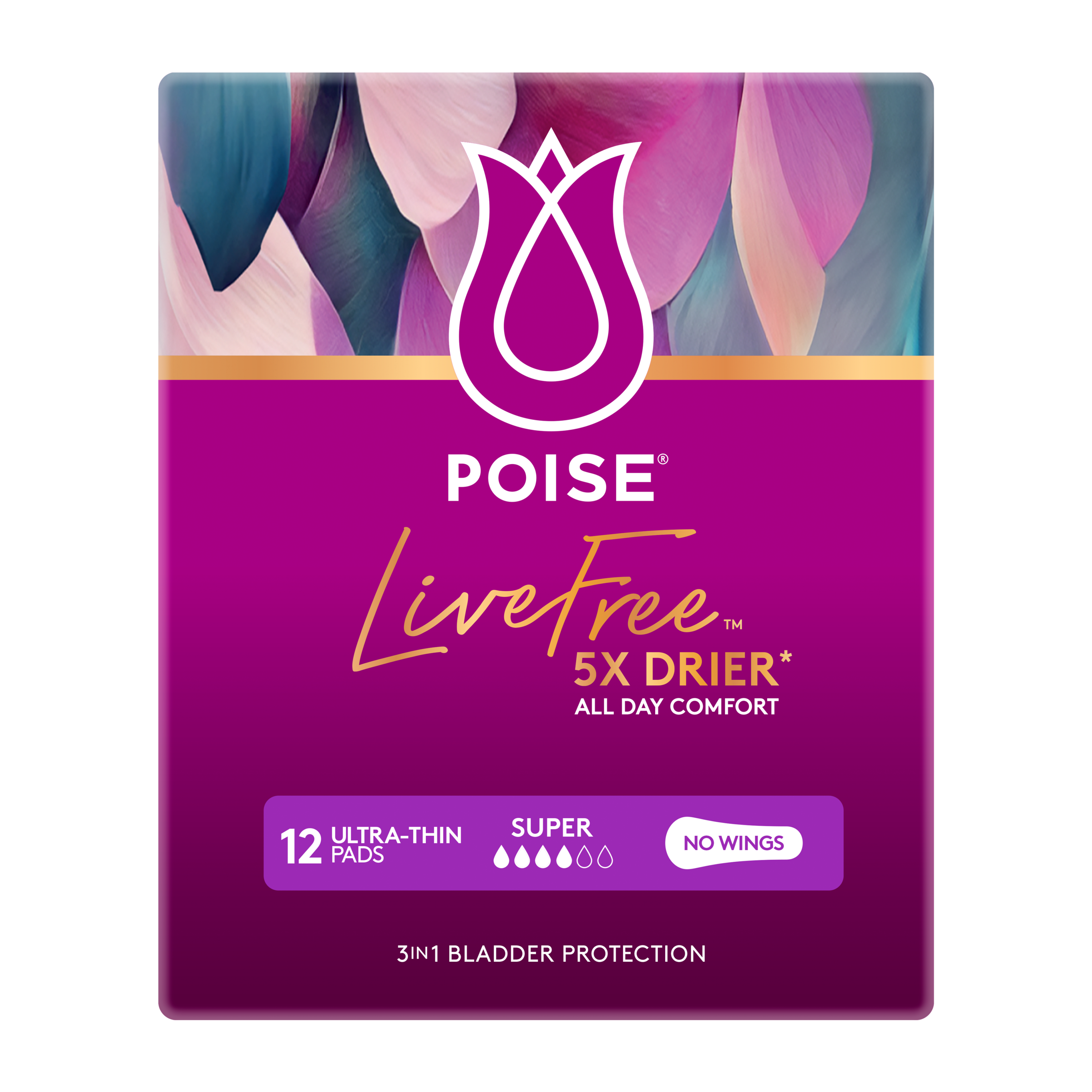 POISE LIVEFREE PAD SUPER 12 PACK - Image 2