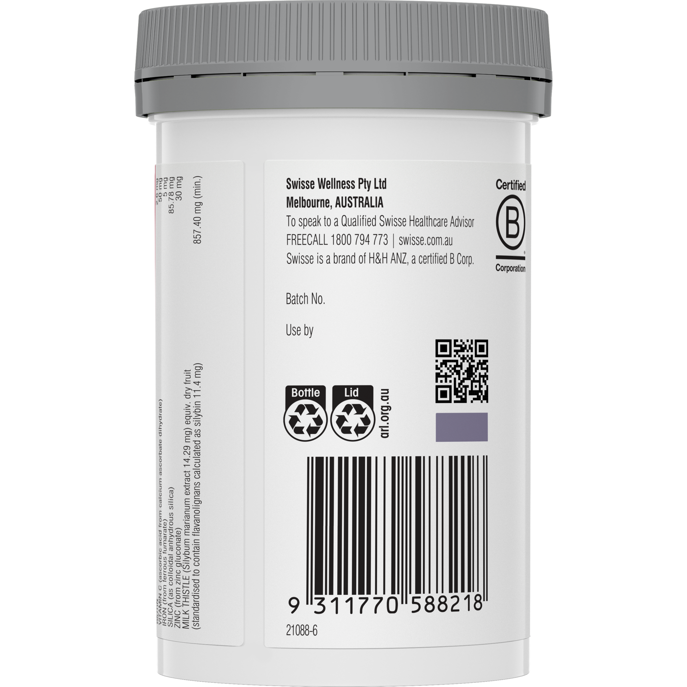 SWISSE ULTIBOOST HAIR SKIN NAILS 100 TABLETS - Image 4