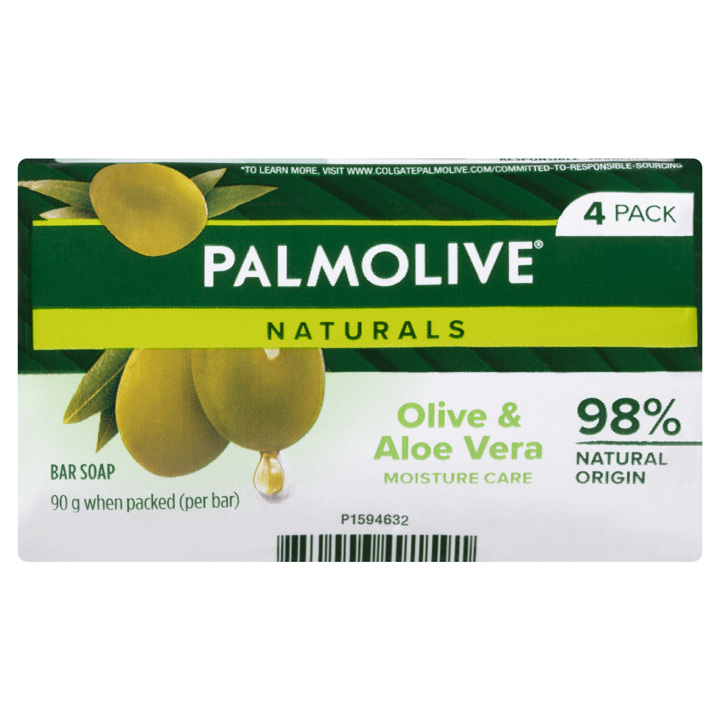 PALMOLIVE NATURALS BODY SOAP MOISTURE CARE ALOE & OLIVE 90G 4 PACK - Image 2