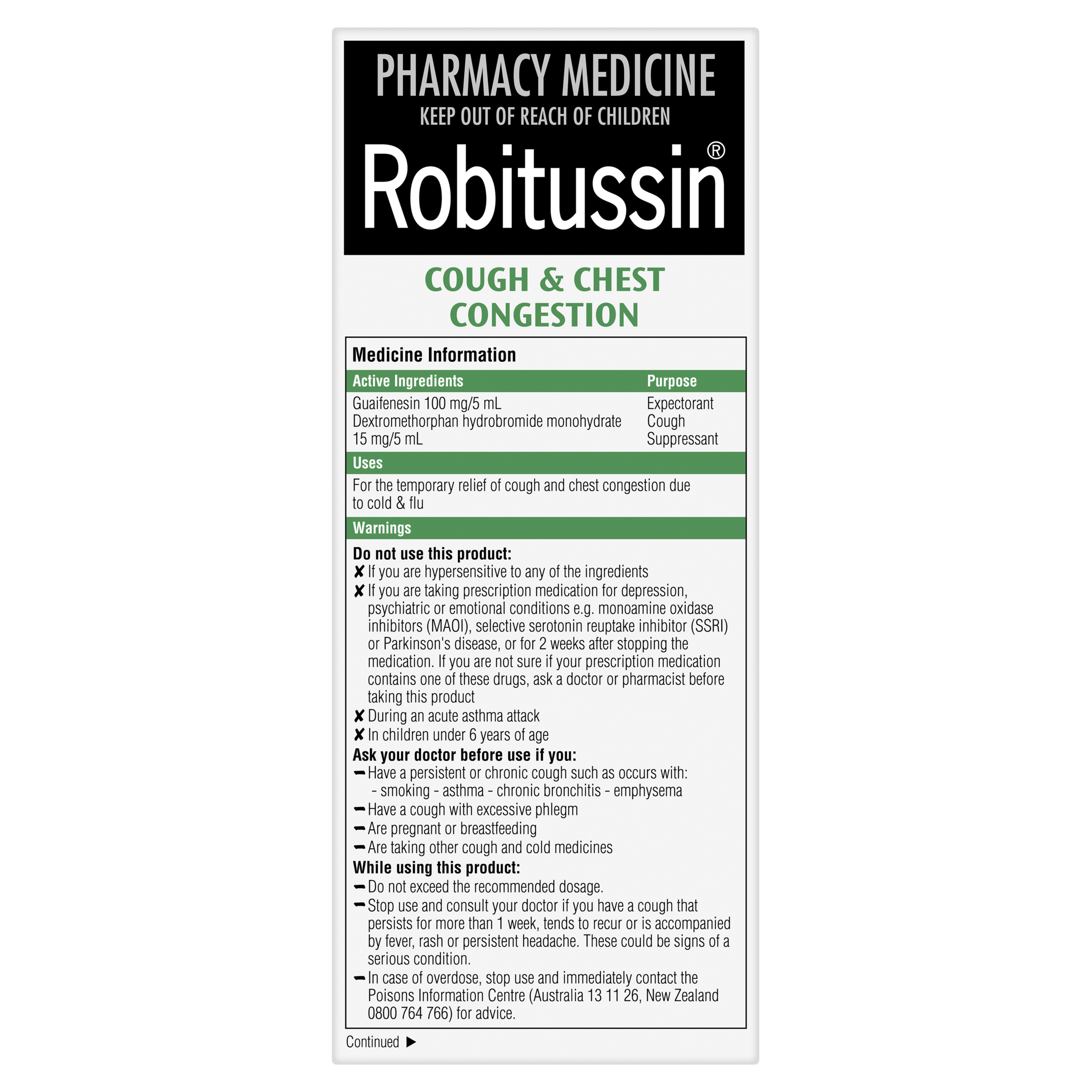 ROBITUSSIN COUGH & CHEST CONGESTION 200ML - Image 4