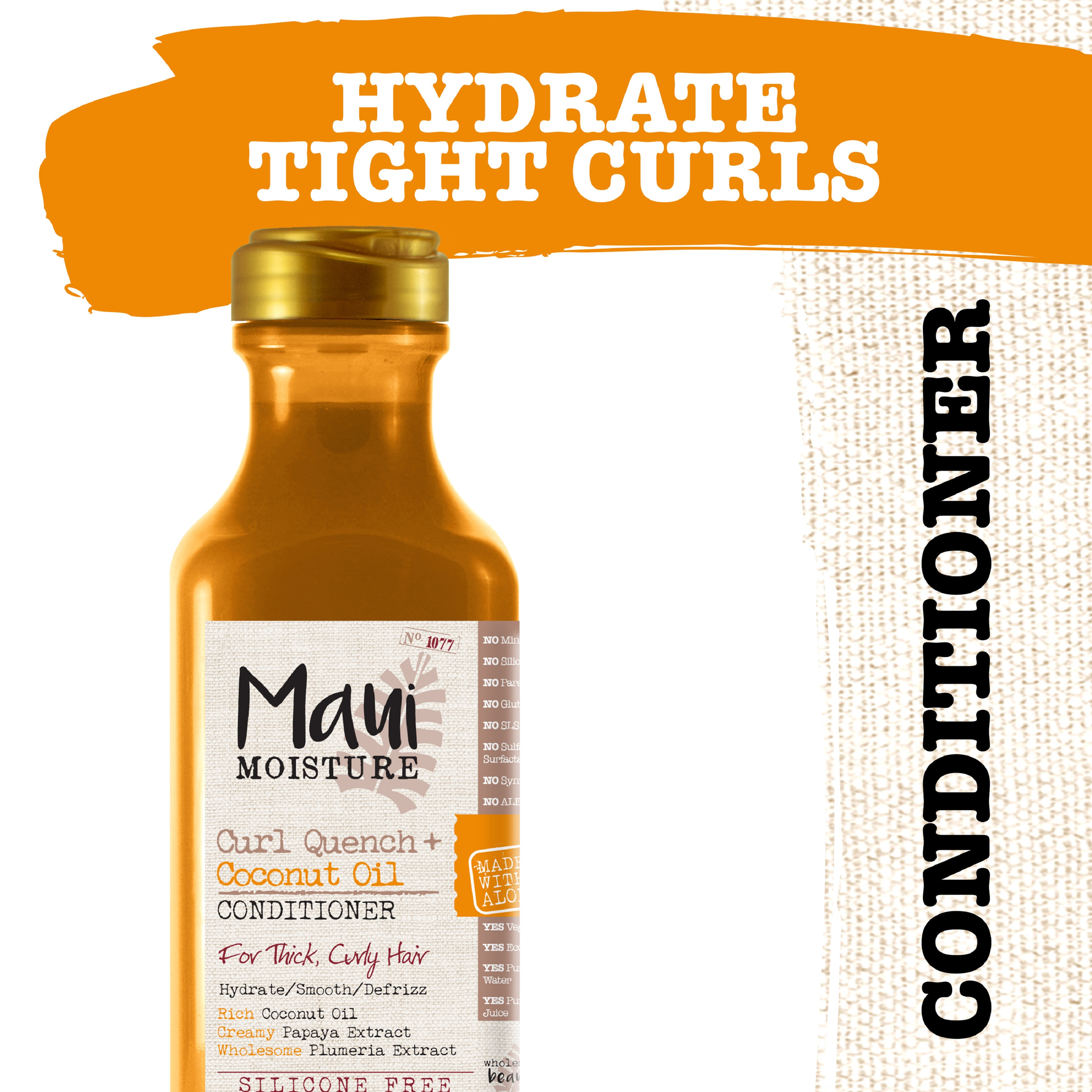 MAUI MOISTURE CURL QUENCH & COCONUT OIL CONDITIONER 385ML - Image 3