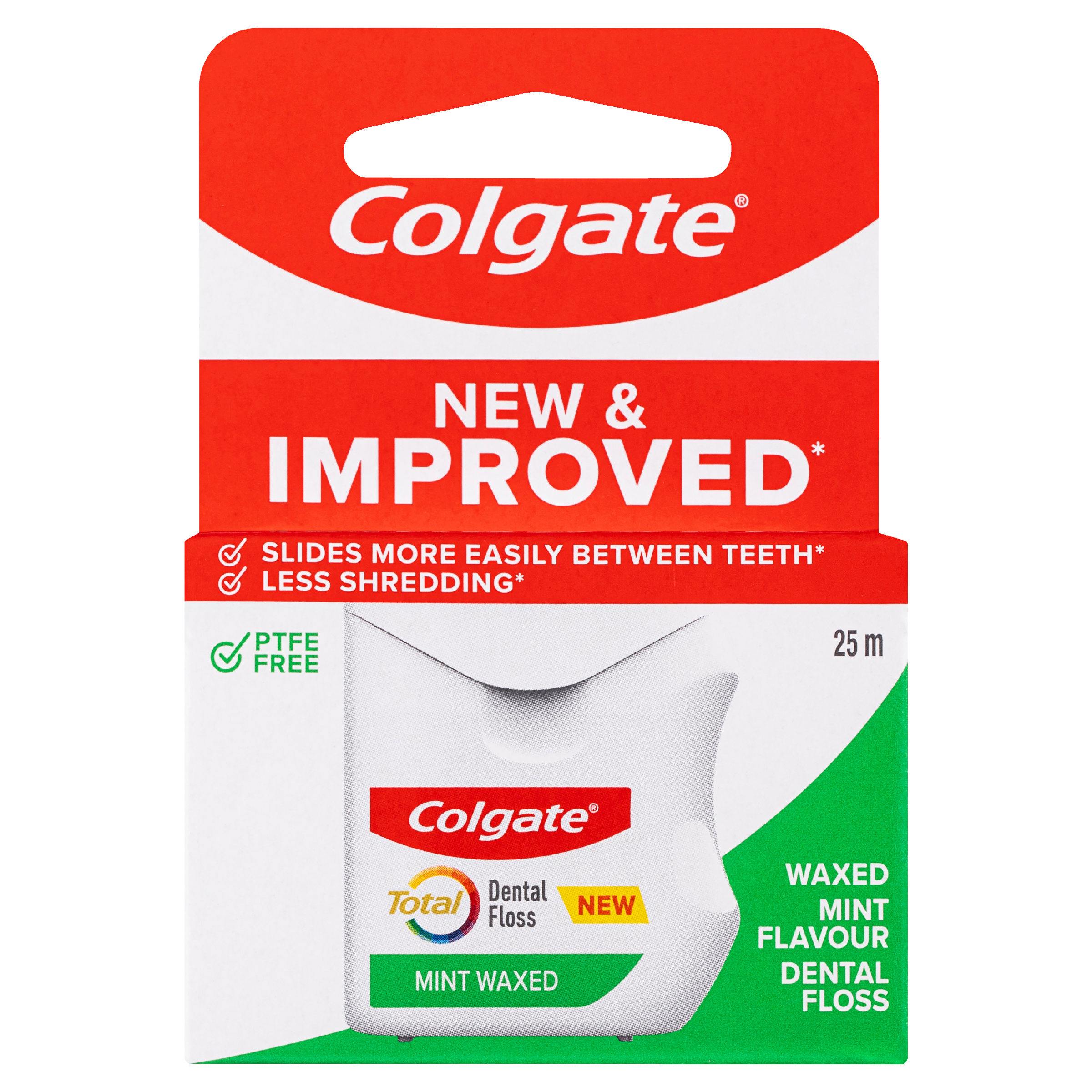 COLGATE DENTAL FLOSS TOTAL MINT WAXED 25M - Image 2