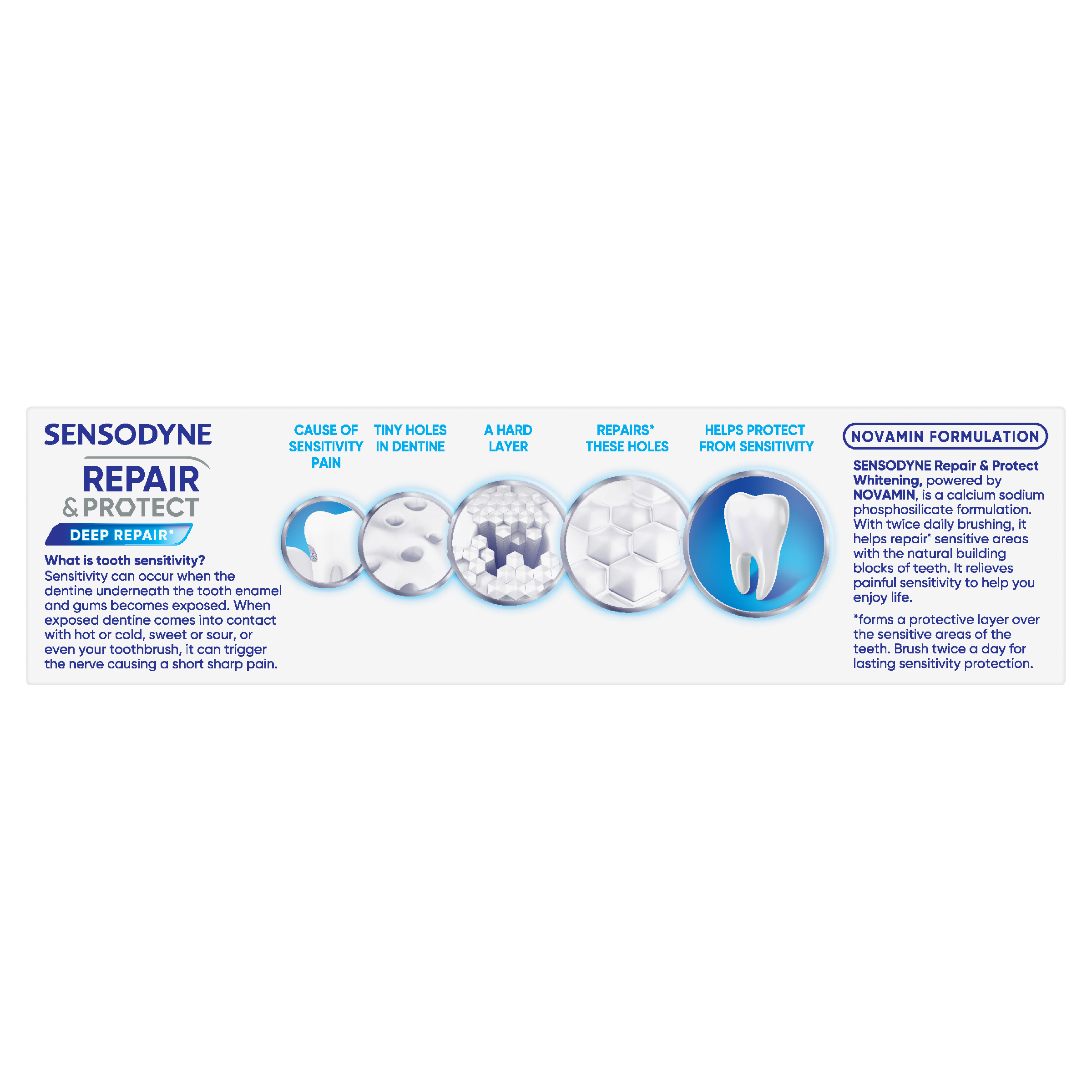 SENSODYNE REPAIR & PROTECT TOOTHPASTE NOVAMIN® WHITENING 100G - Image 4