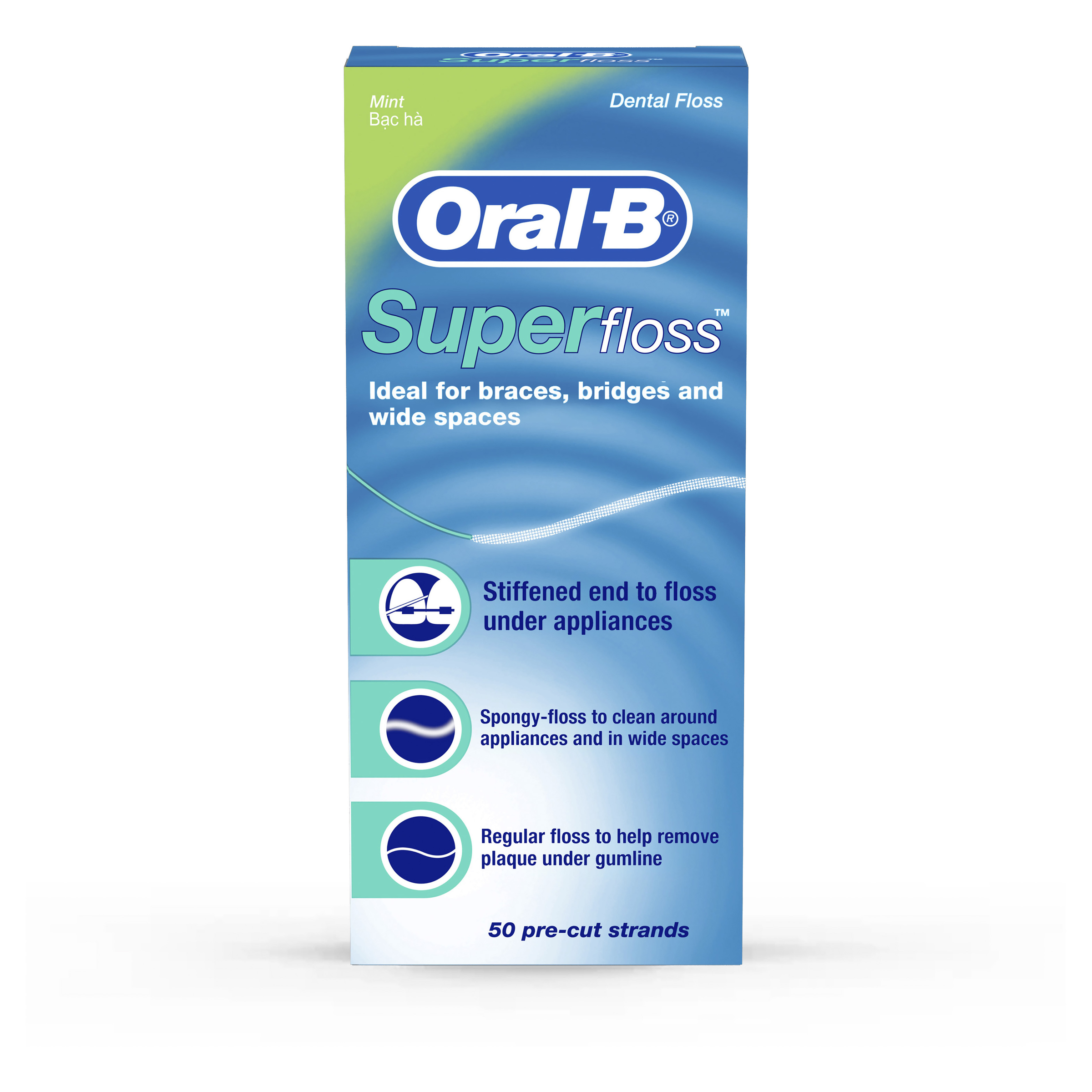 ORAL-B SUPERFLOSS PRE-CUT STRANDS 50 PACK - Image 8