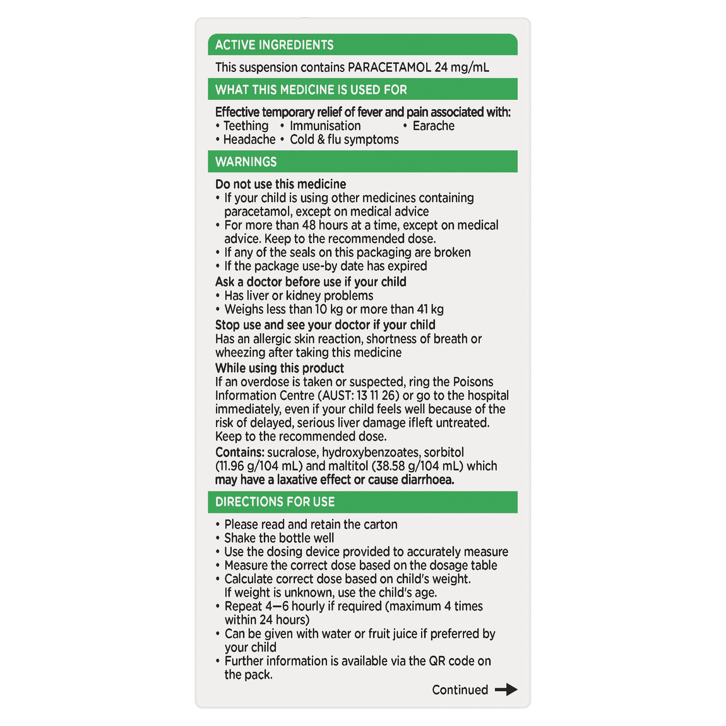 PANADOL CHILDREN 1 YEARS - 5 YEARS STRAWBERRY SUSPENSION 100ML - Image 6