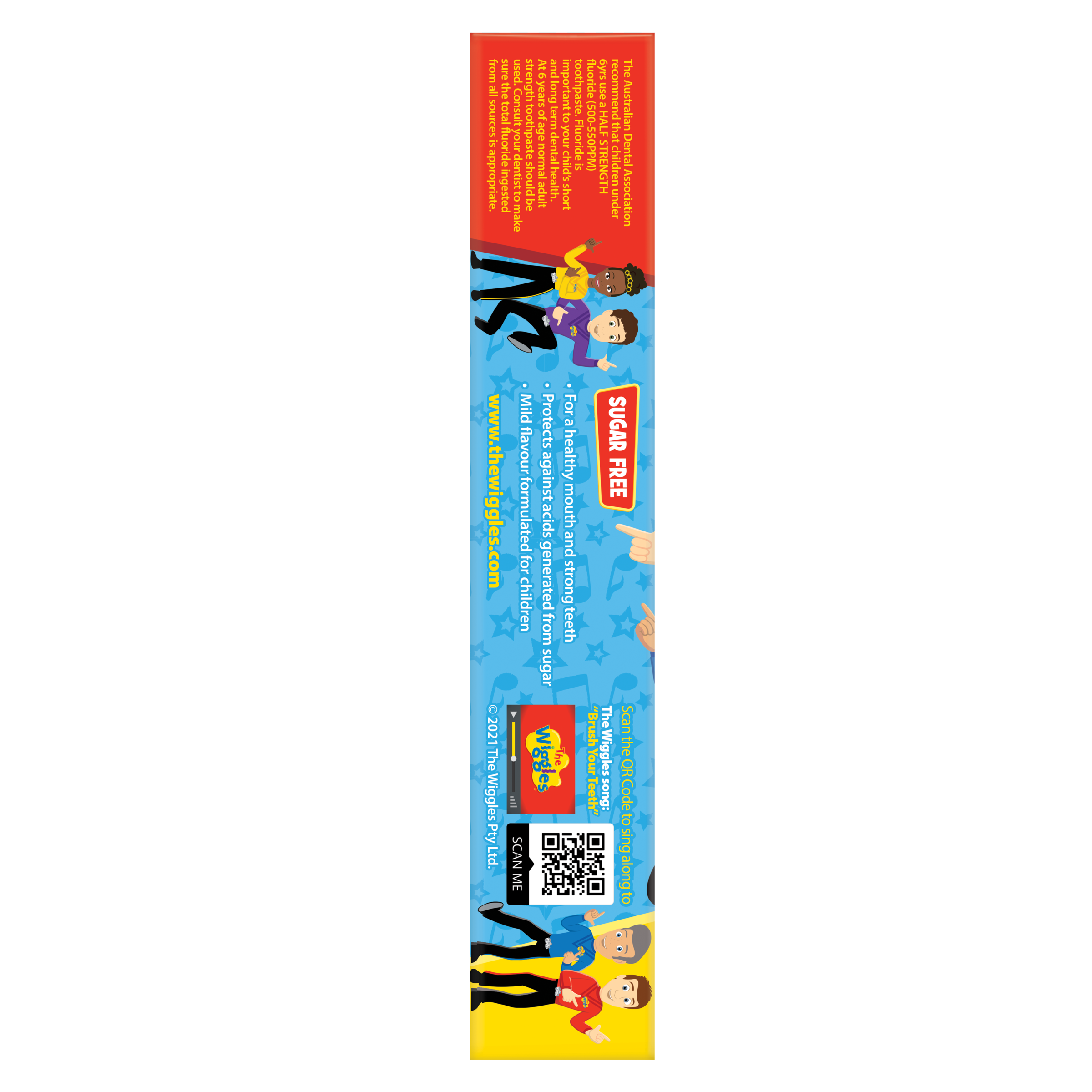 PIKSTERS TOOTHPASTE THE WIGGLES KIDS STRAWBERRY 2-5 YEARS 96G - Image 3